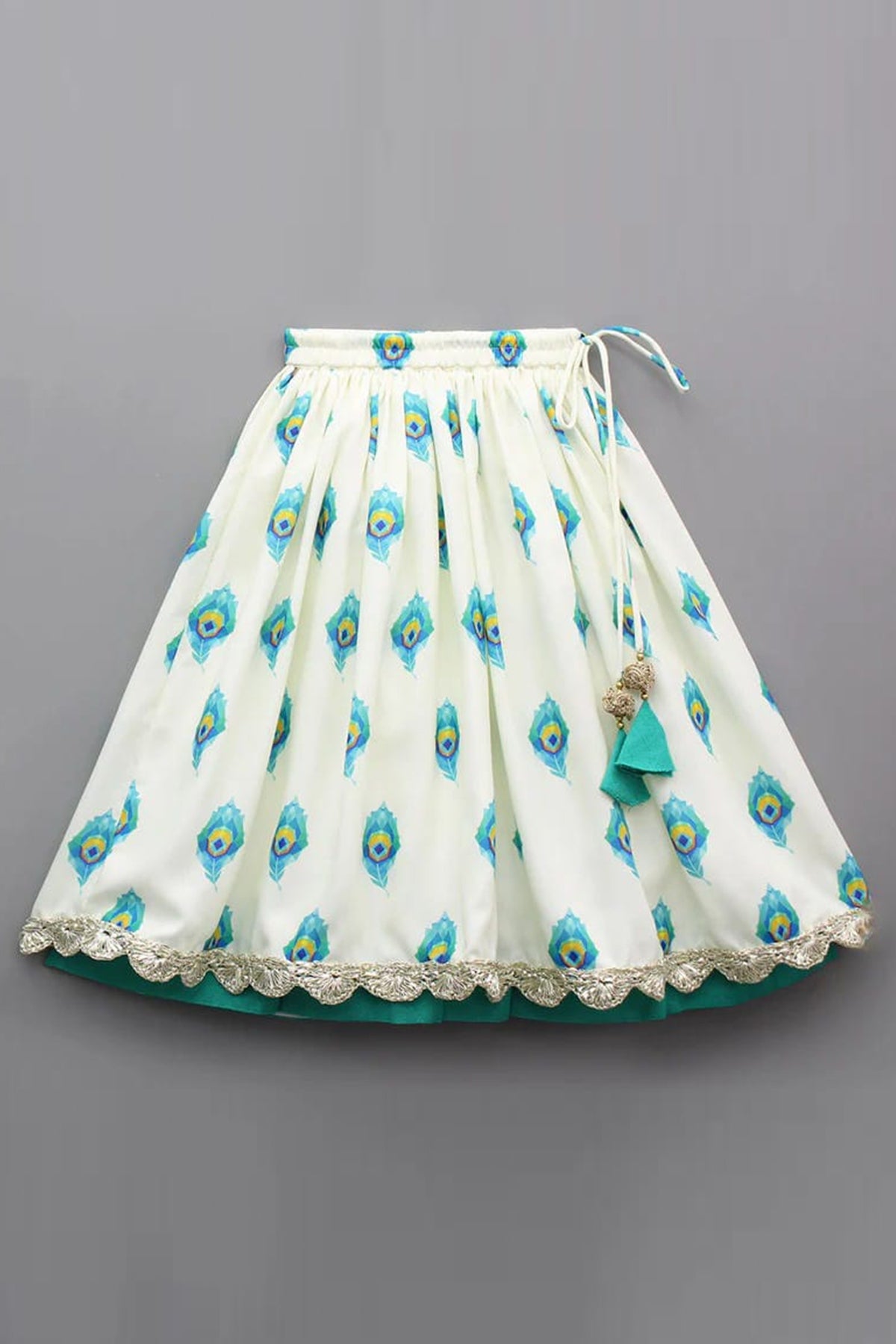 Off White Mor Pankh Lehenga Set
