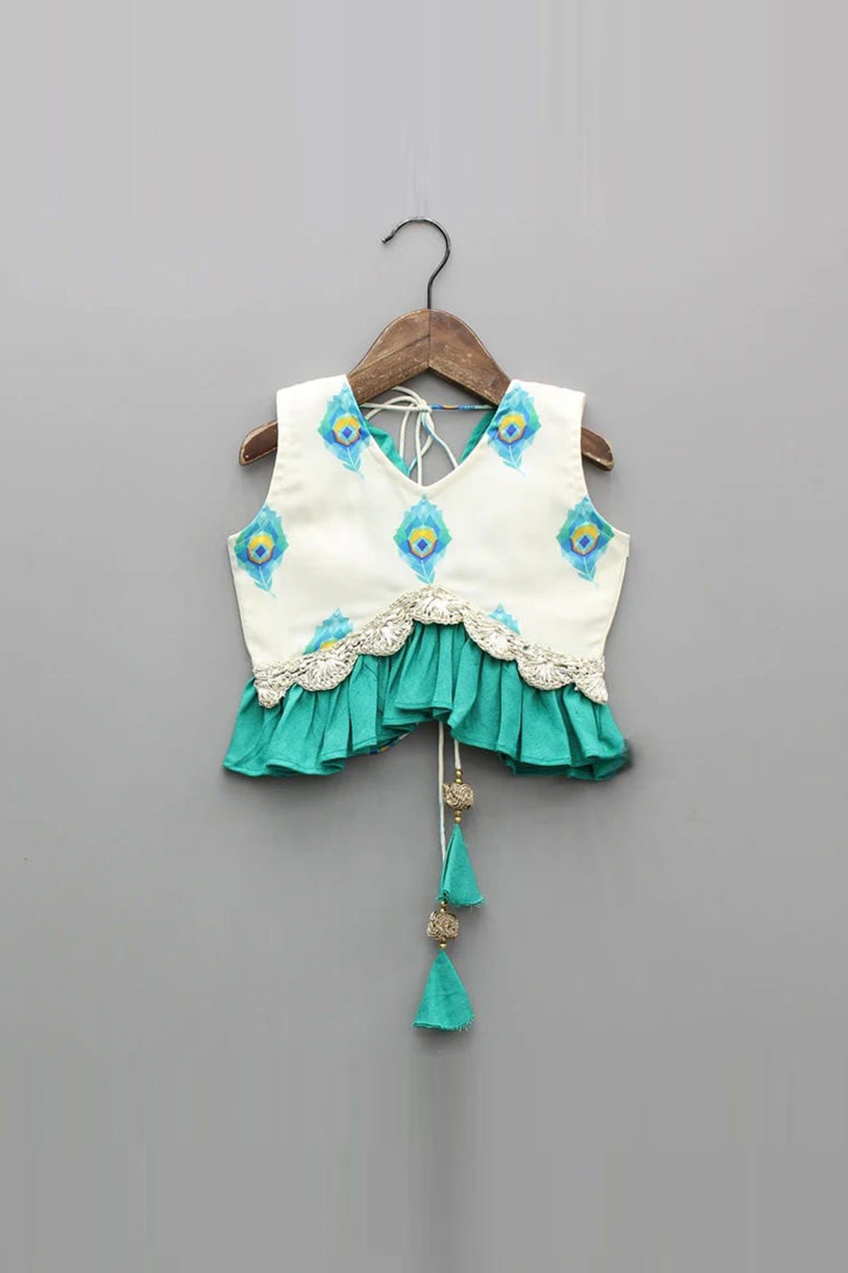Off White Mor Pankh Lehenga Set