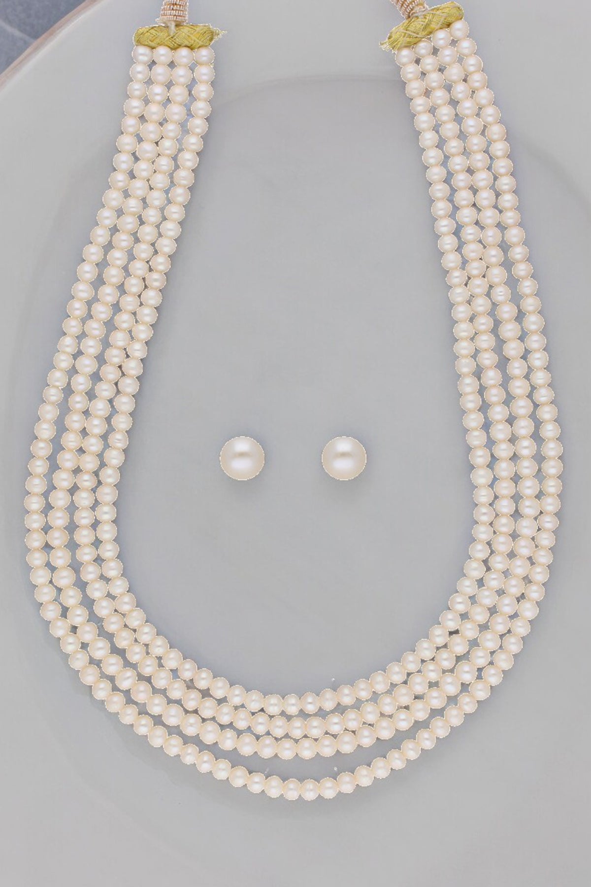 Buy Off White Pearls Jewellery Set for women by J Pearls online available at scrollnshops