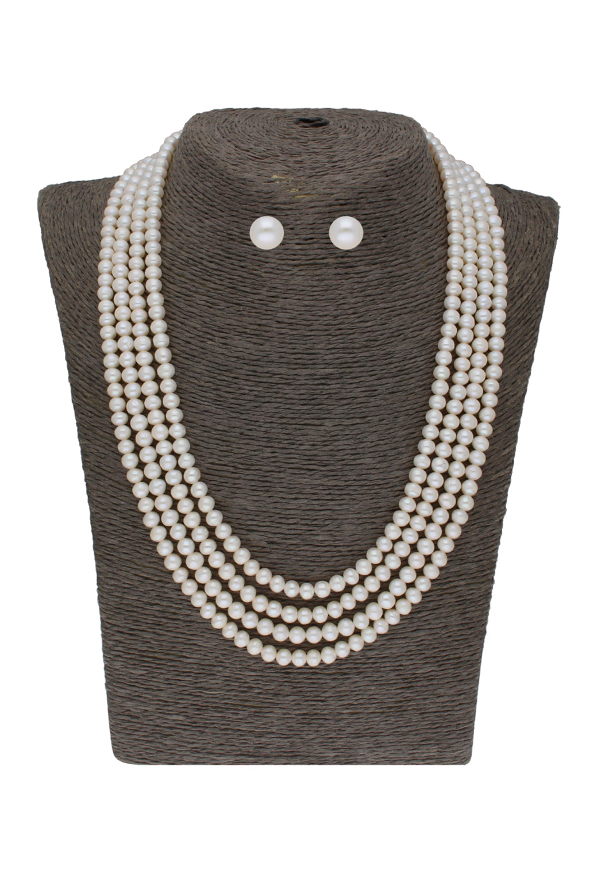 Off White Pearls Jewellery Set