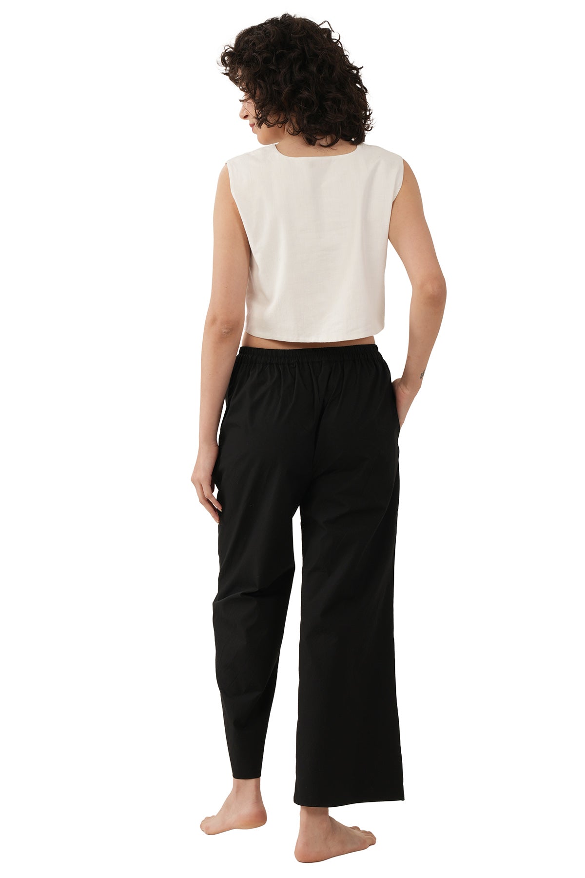 Offwhite Black Linen Fusion Set