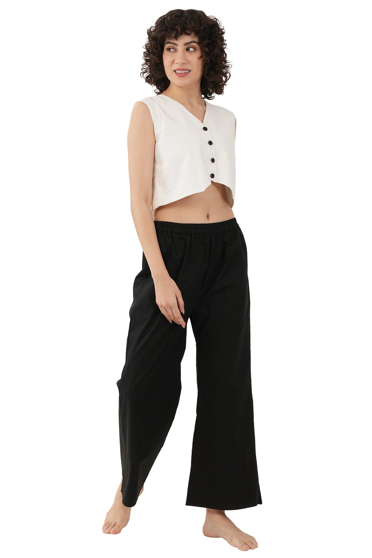 Offwhite Black Linen Fusion Set