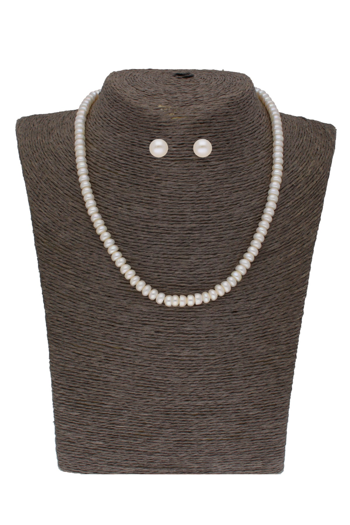Offwhite Button Shape Jewellery