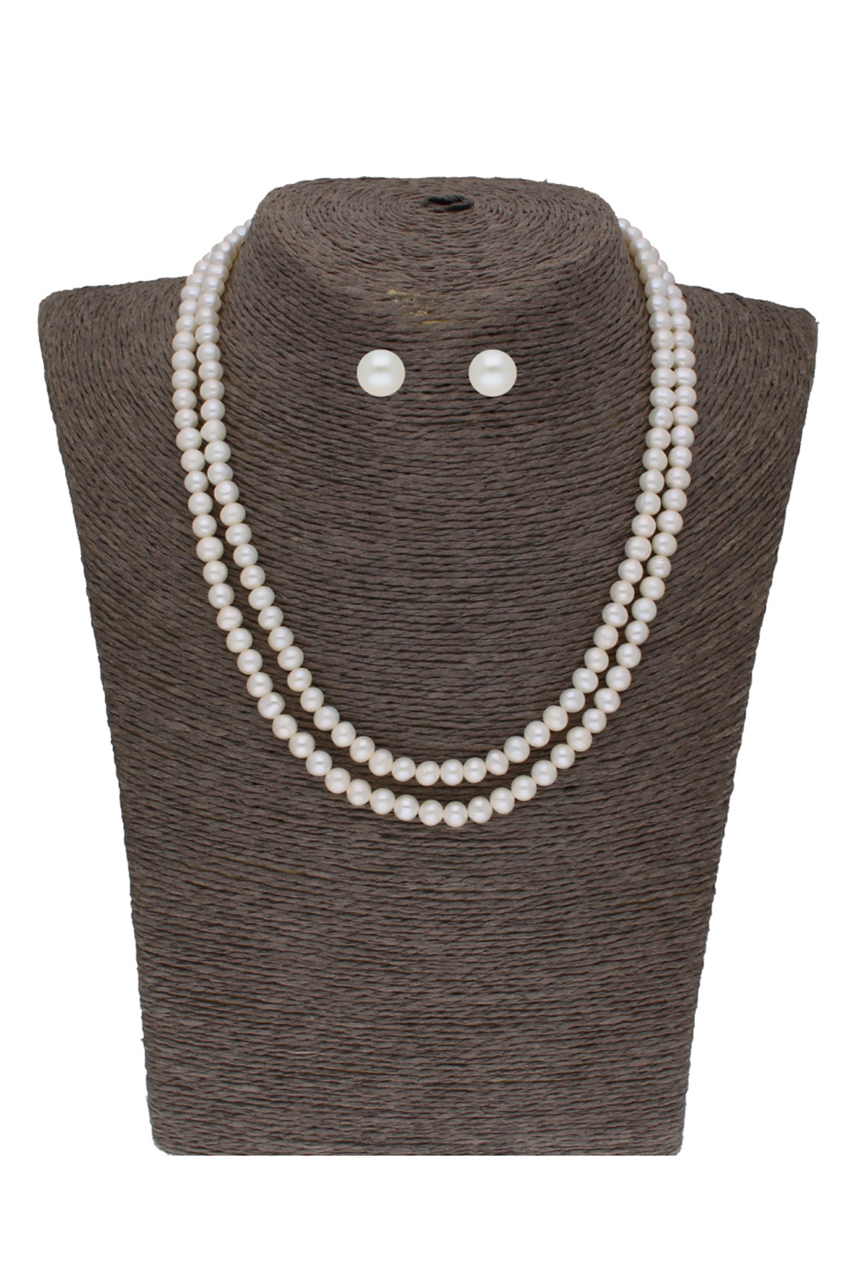 Offwhite Two Line Jewellery Set