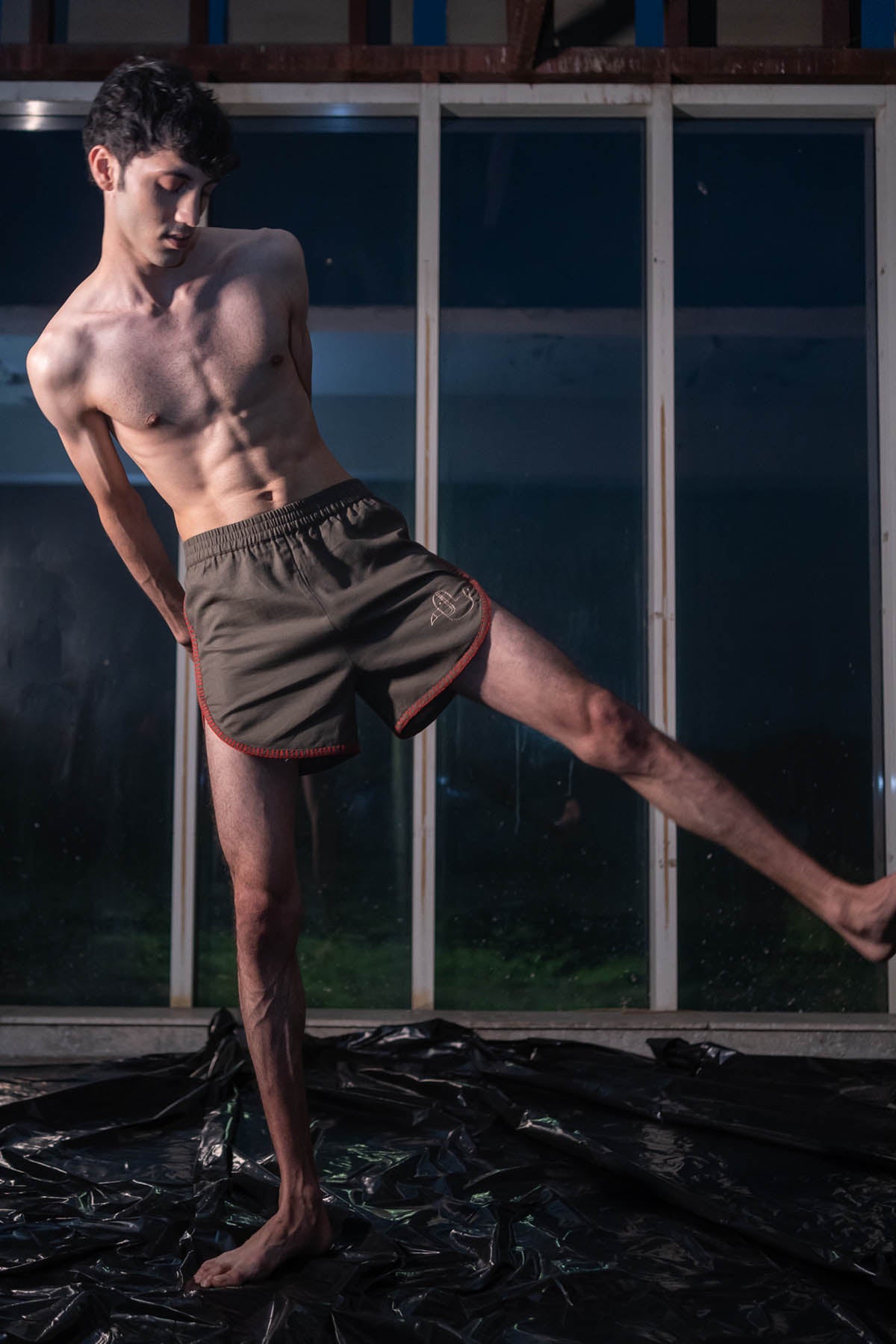 Olive Crochet Shorts