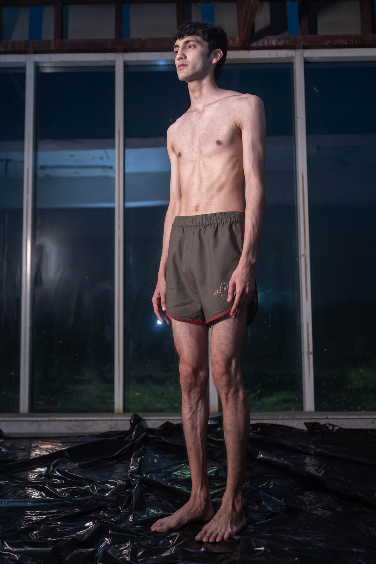 Olive Crochet Shorts