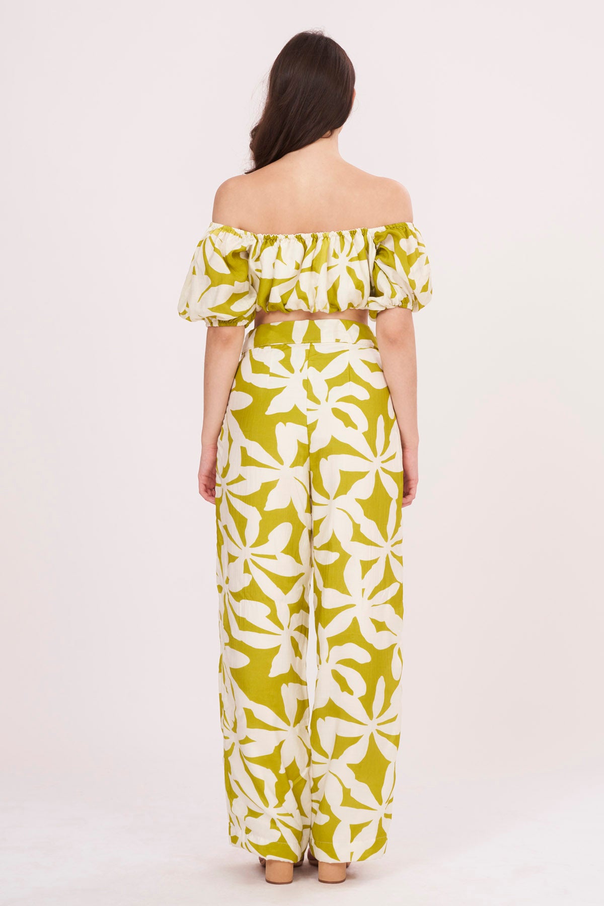 Olive Green Muslin Co-ord Set