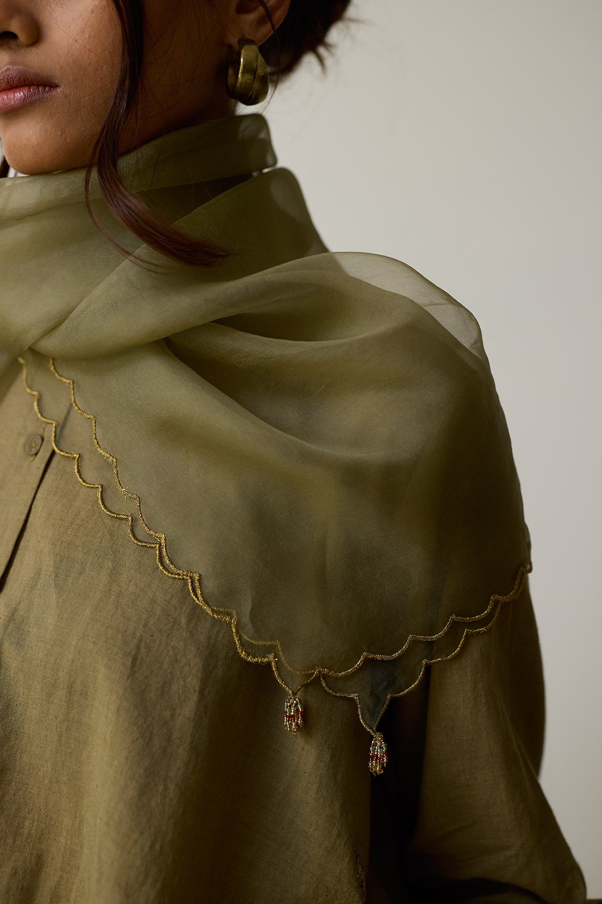Olive Dori & Dabka Indo-Western