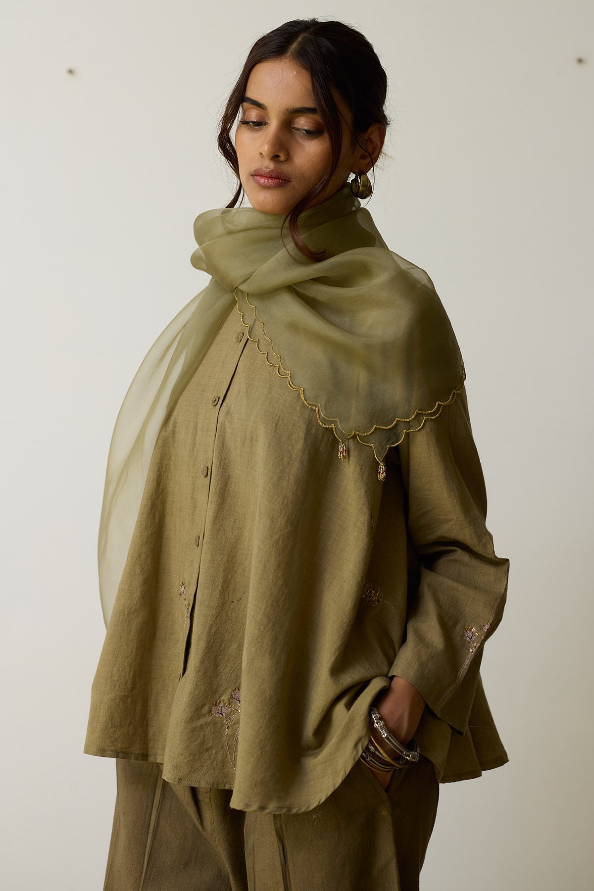 Olive Dori & Dabka Indo-Western