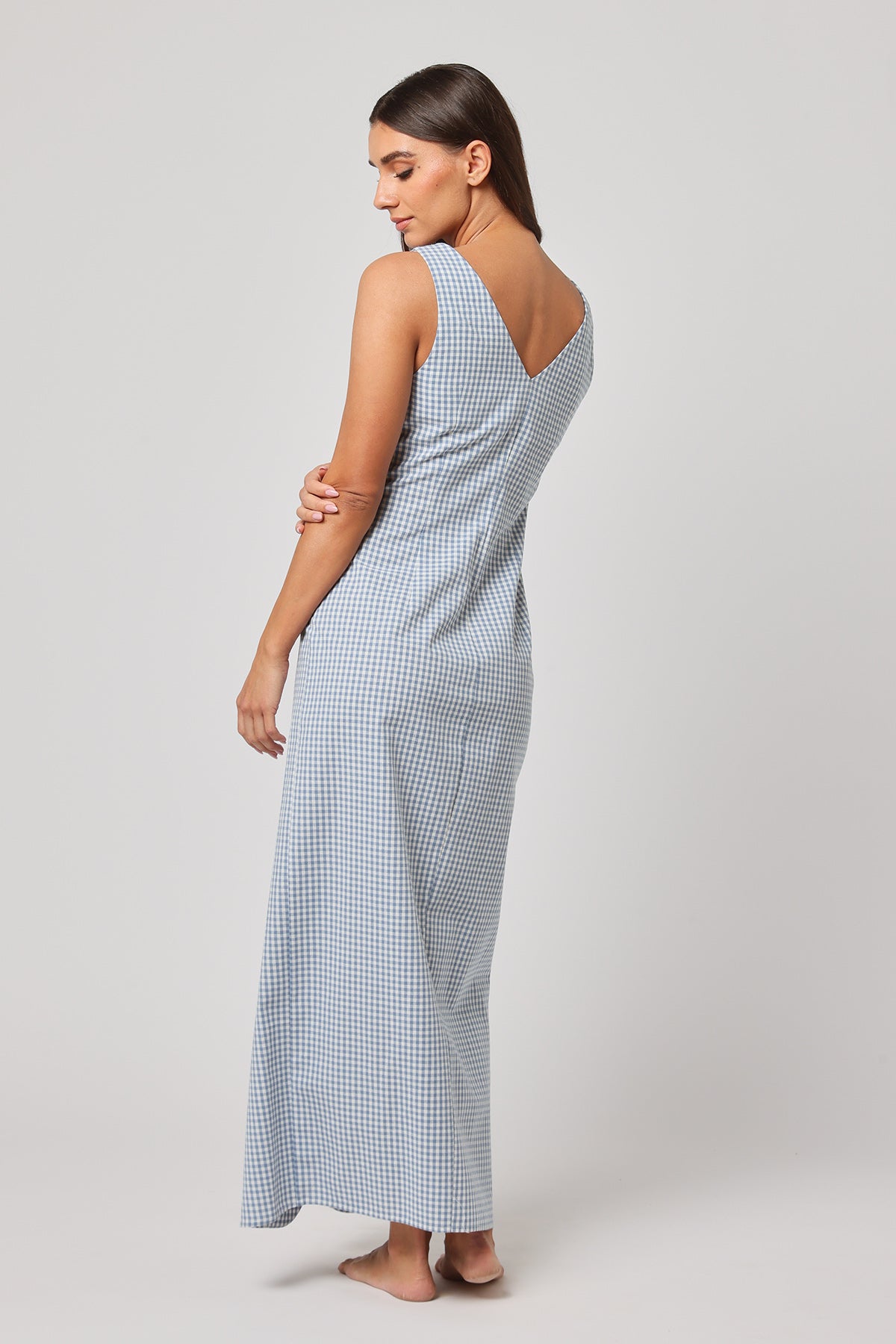 Olive Green Sleeveless Dress