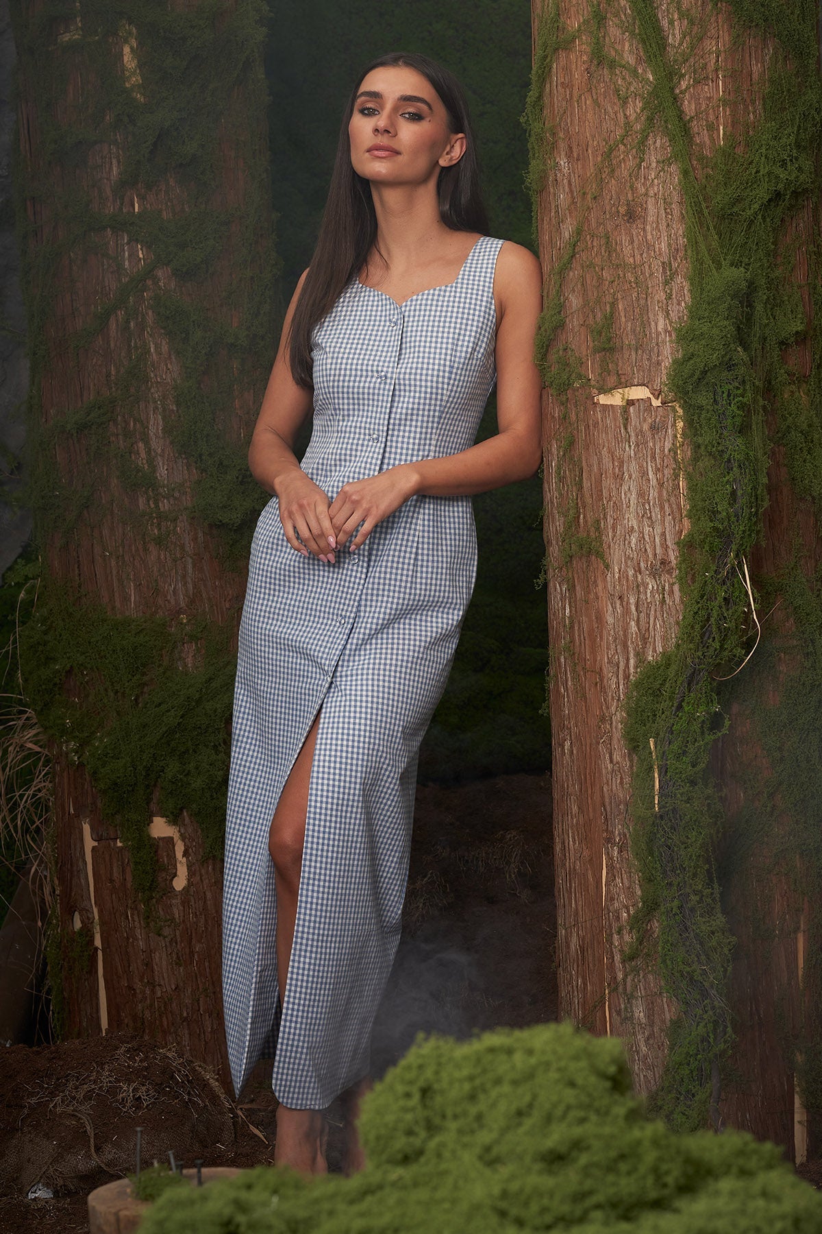 Buy Olive Green Sleeveless Dress by Ashita Fernandes for Women online at ScrollnShops