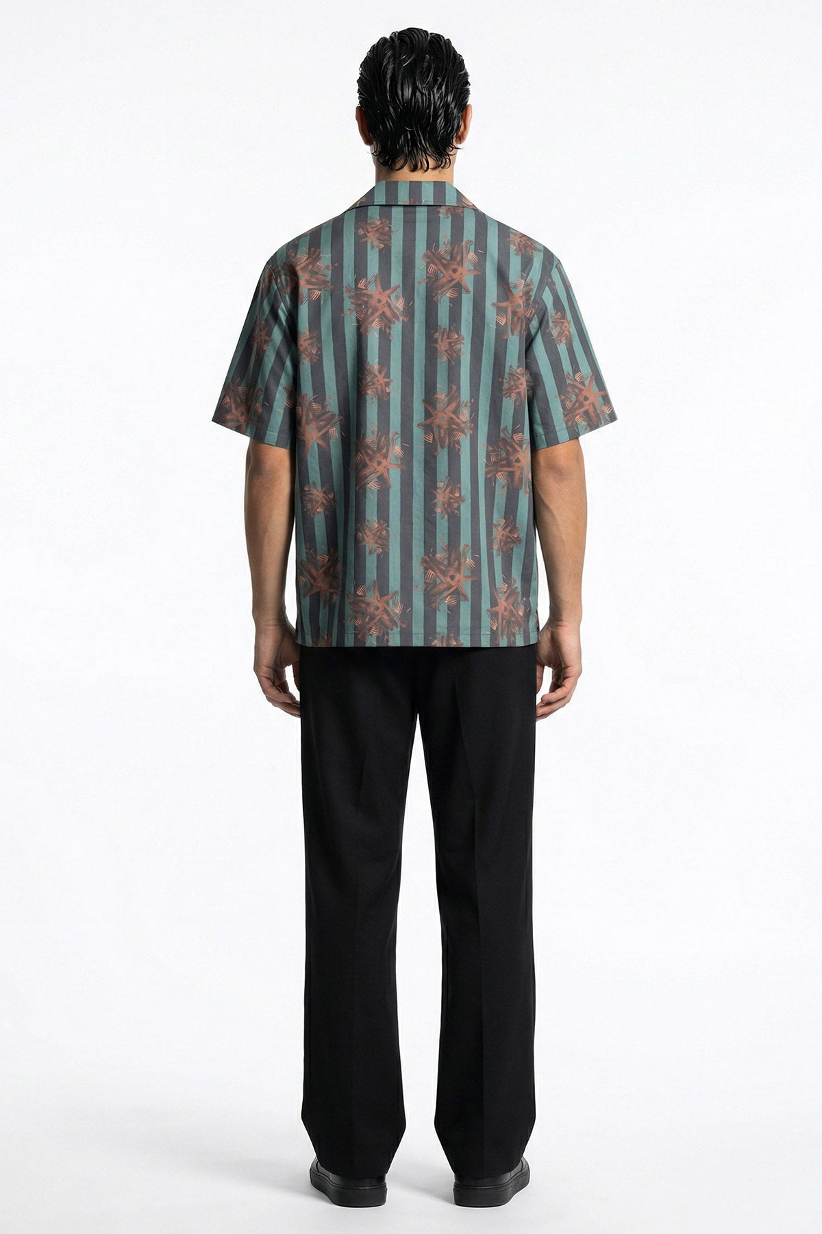 Olive Viscose Detailed Shirt