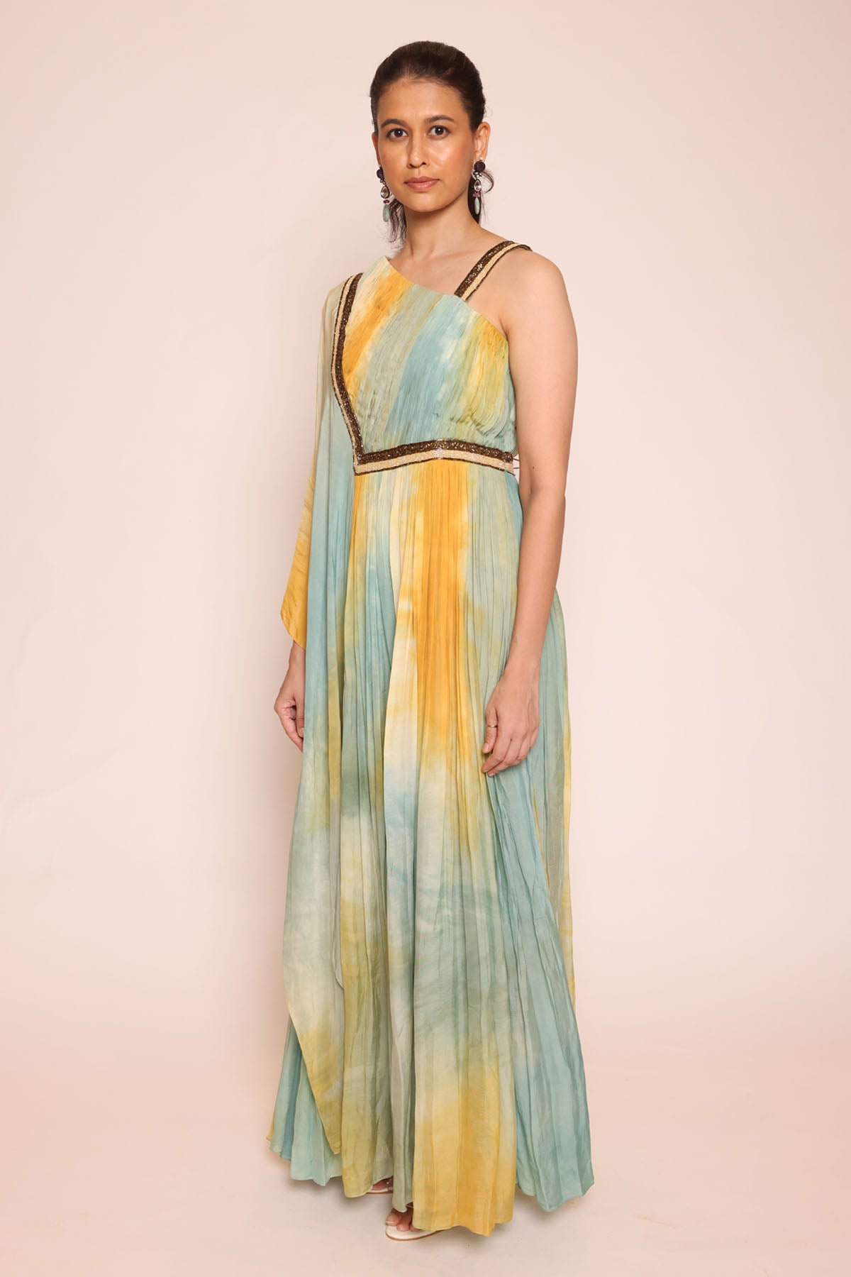 Ombre One Shoulder Jumpsuit