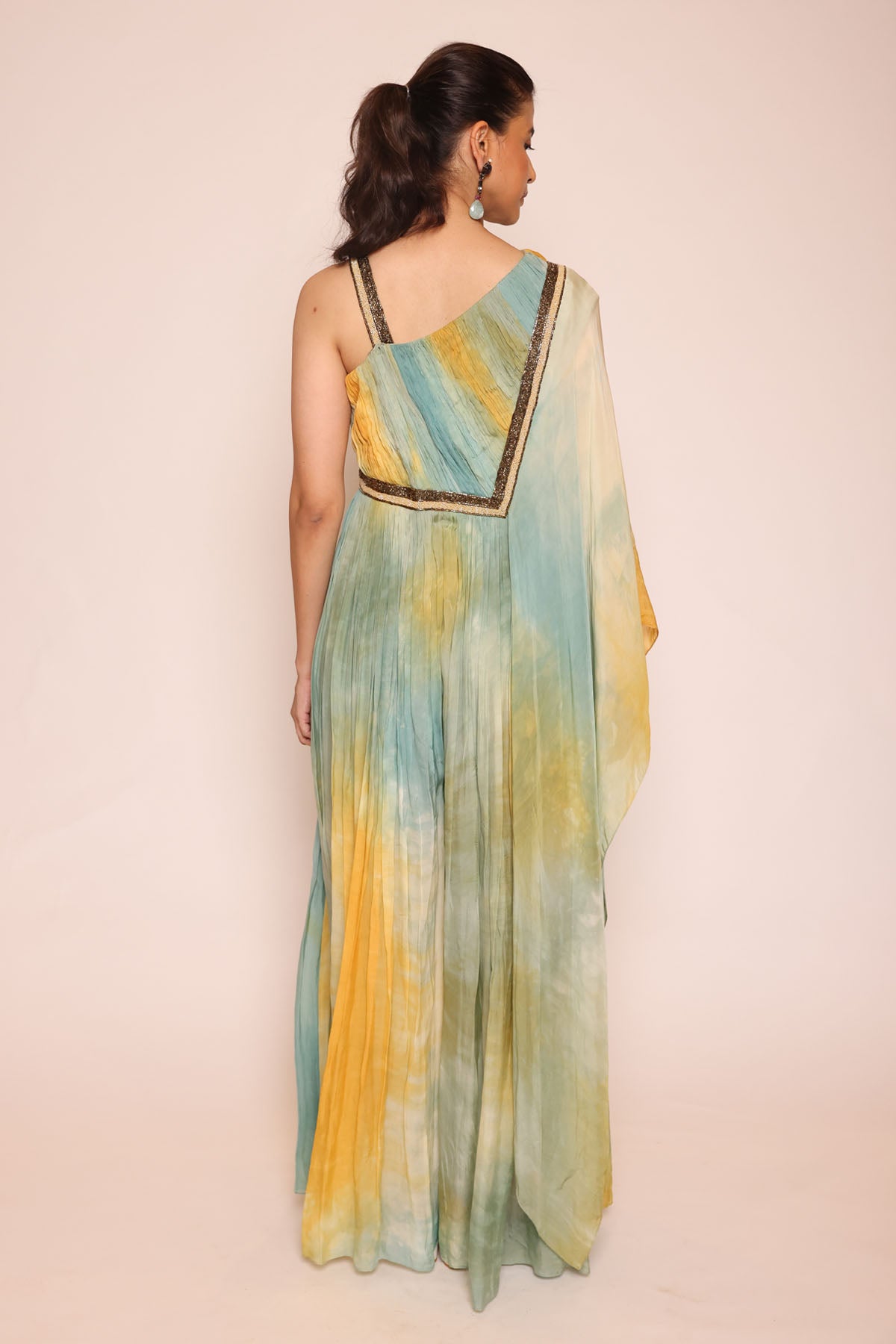 Ombre One Shoulder Jumpsuit