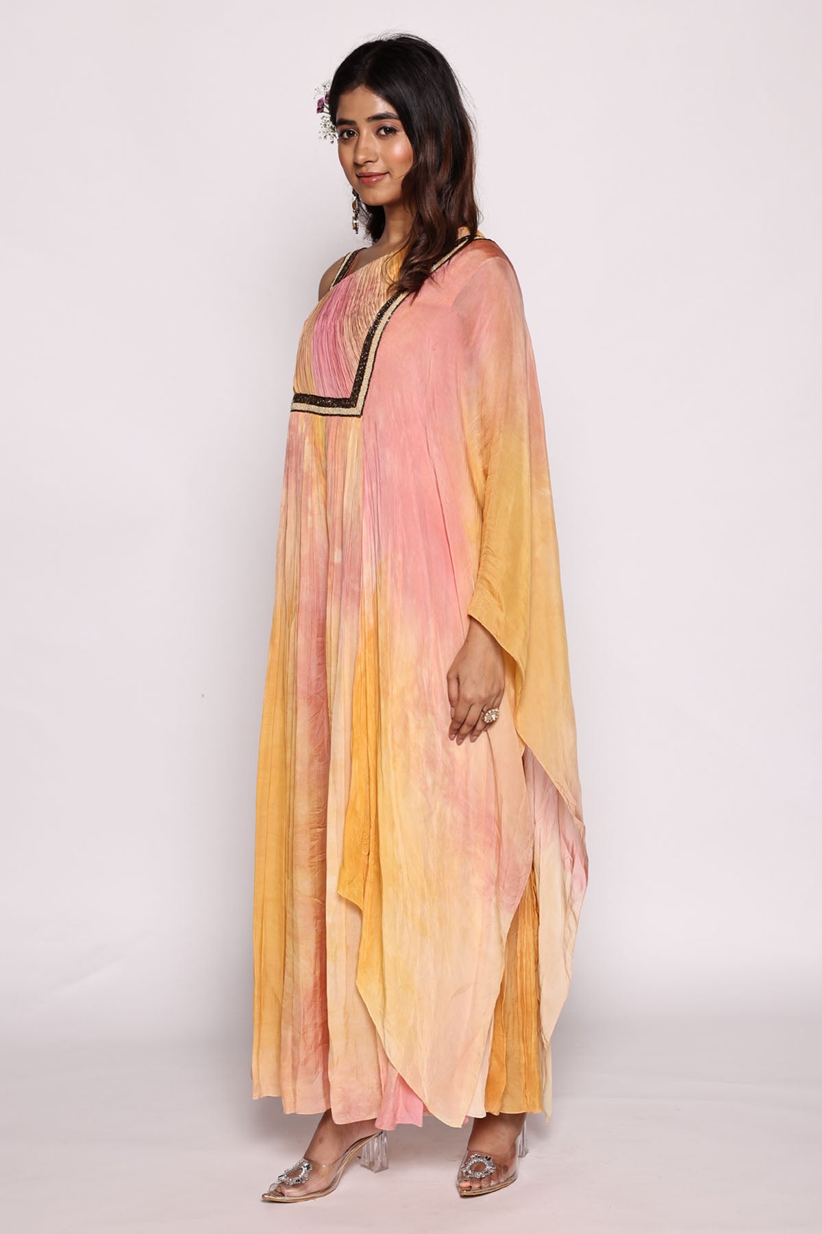 Ombre Silk Flat Chiffon Jumpsuit