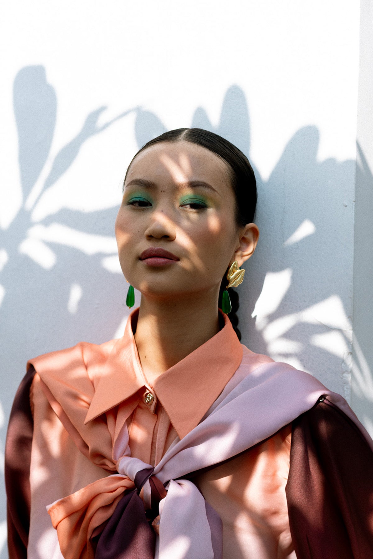 Ombre Asymmetrical Shirt & Pants