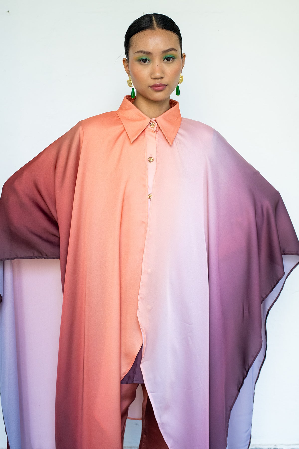 Ombre Asymmetrical Shirt & Pants