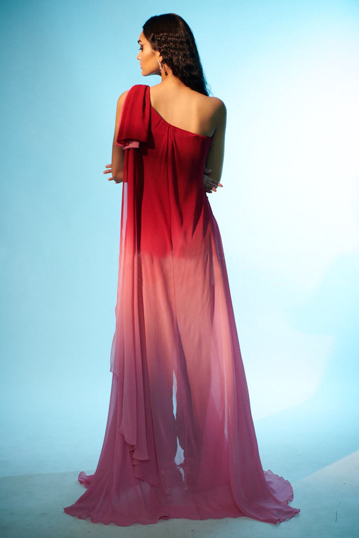 Ombre Bow Detail Top & Pants