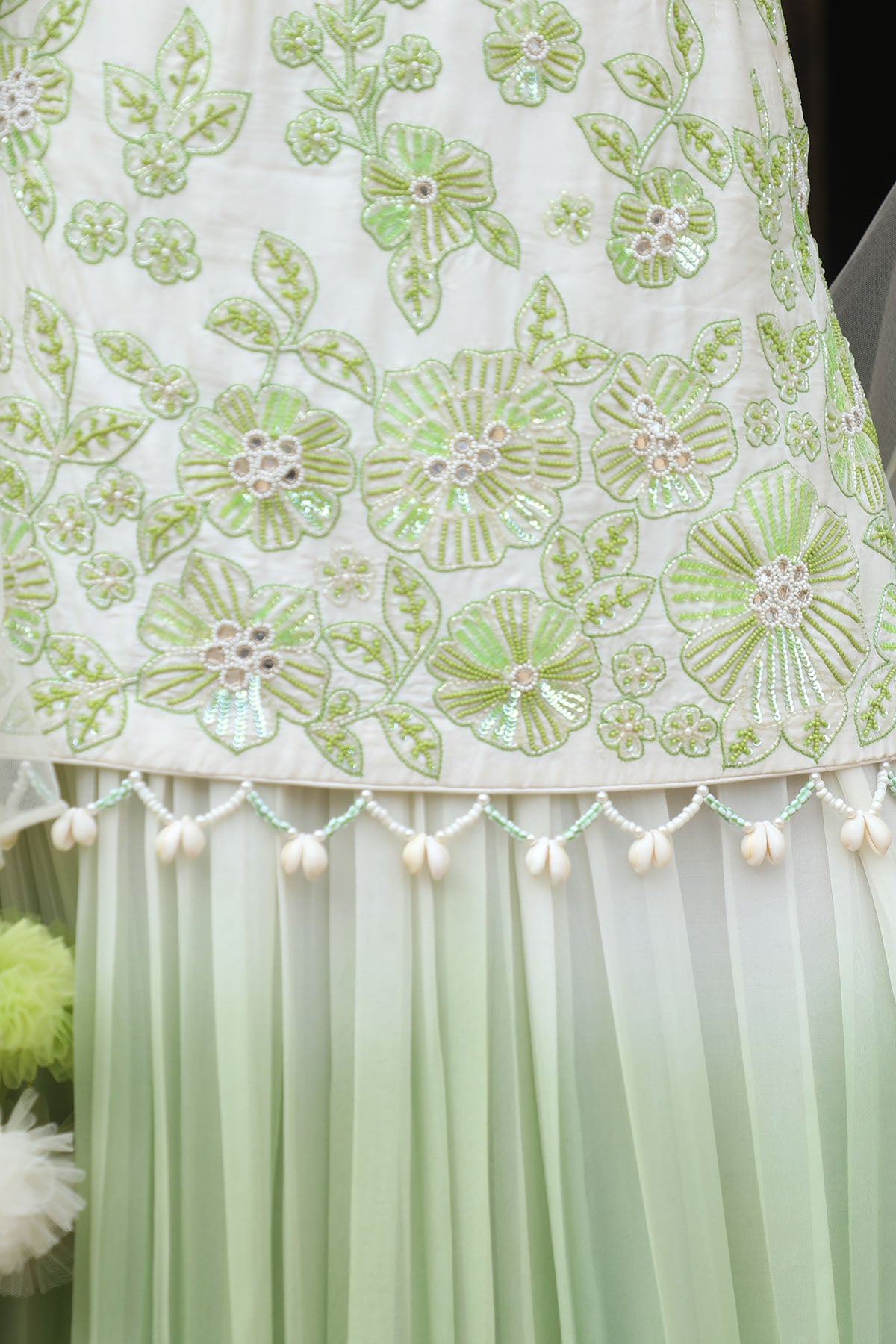 Ombre Embroidered Sharara Set