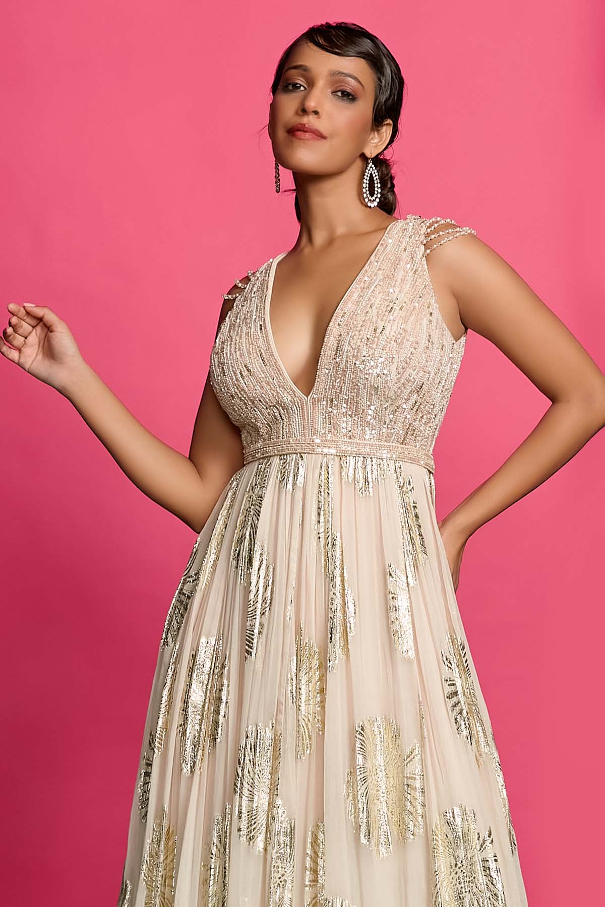 Ombre Georgette Anarkali Set