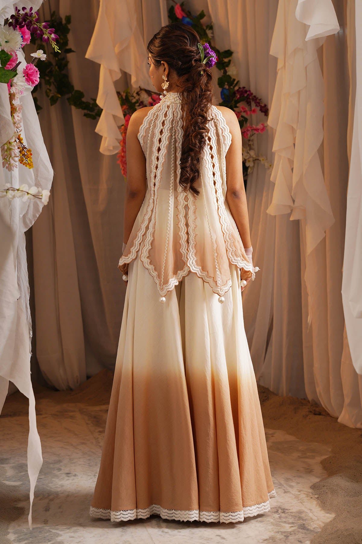 Ombre Halter Neck Top & Palazzo