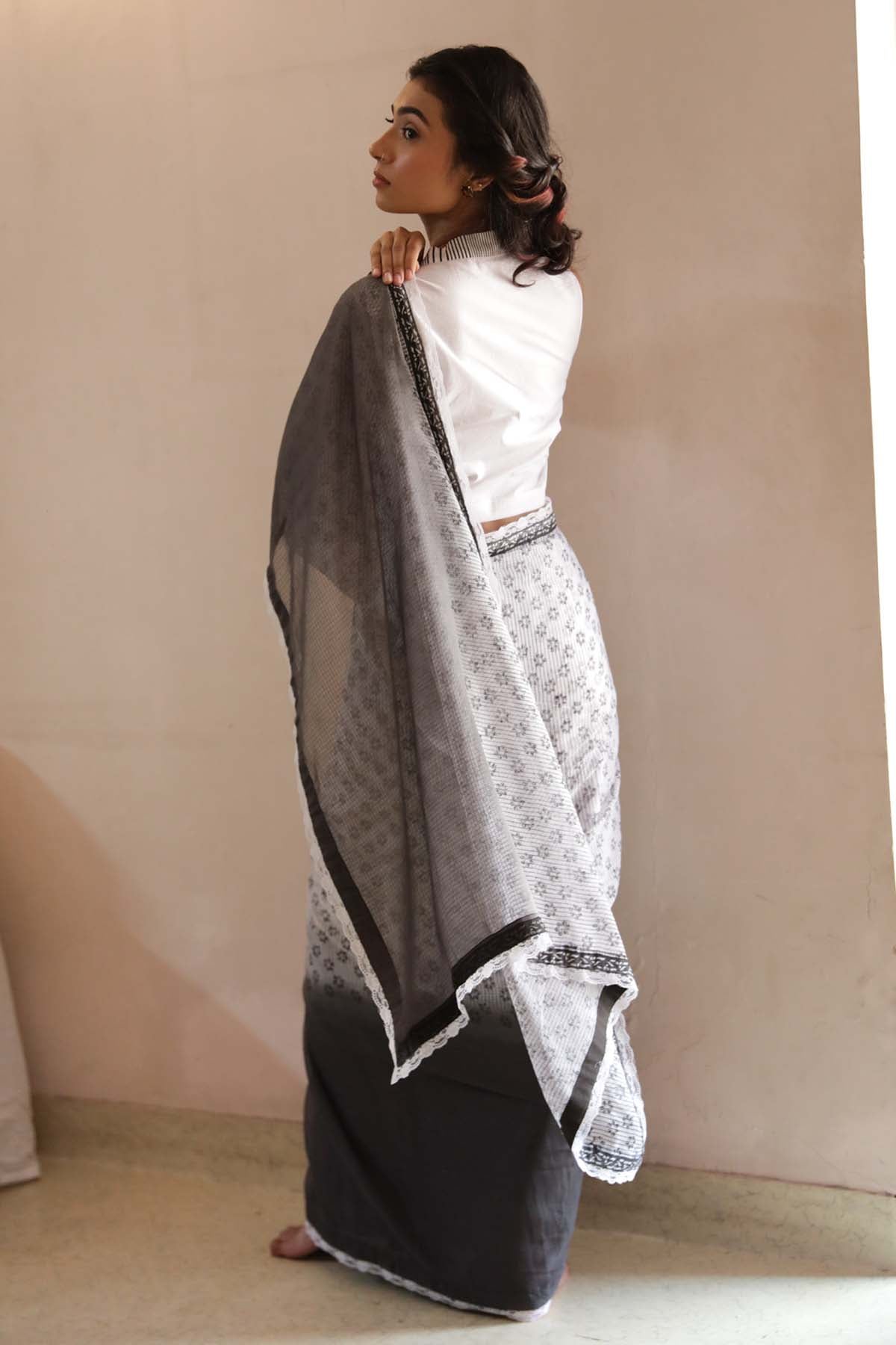 Ombre Printed Saree & Blouse