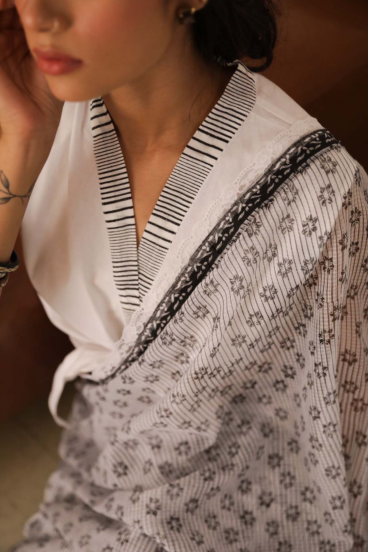 Ombre Printed Saree & Blouse