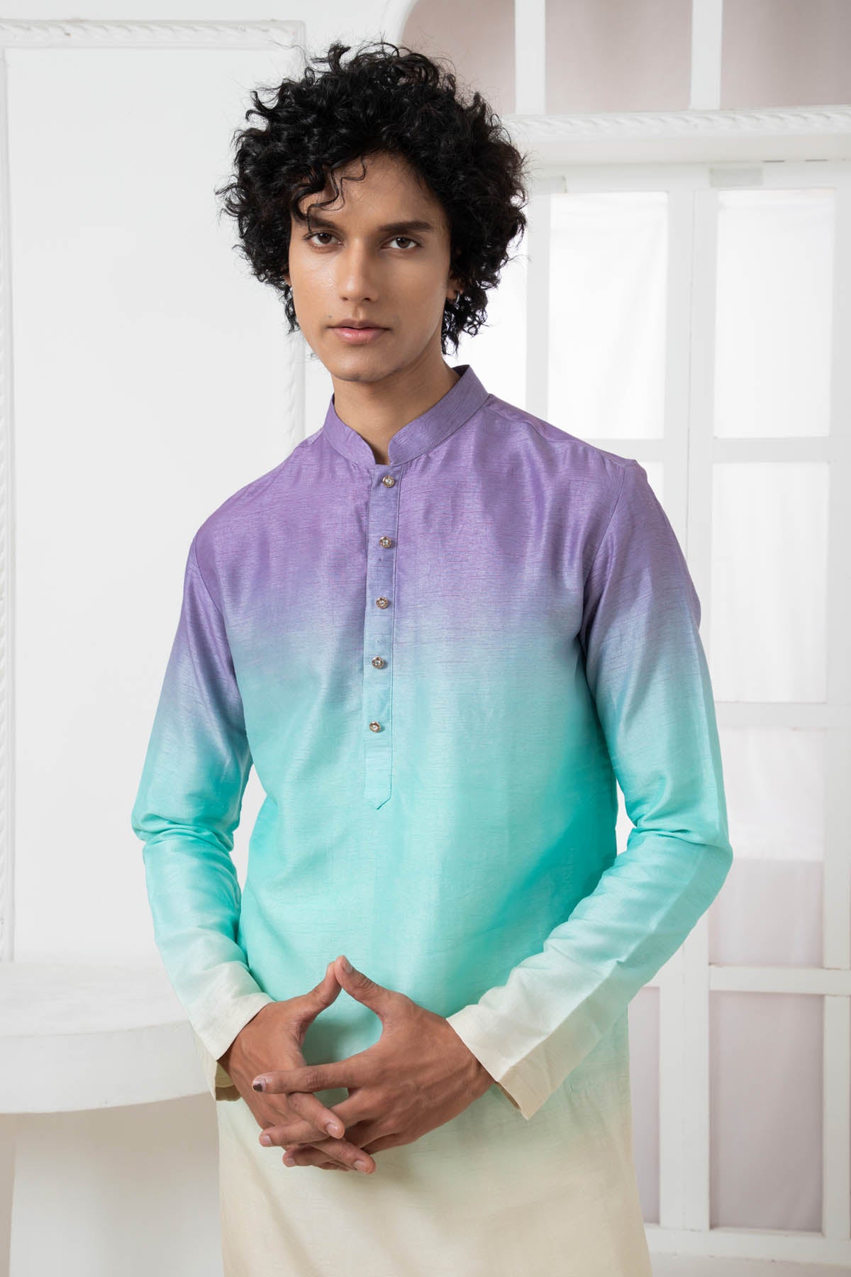 Ombre Shaded Kurta & Cowl Pants