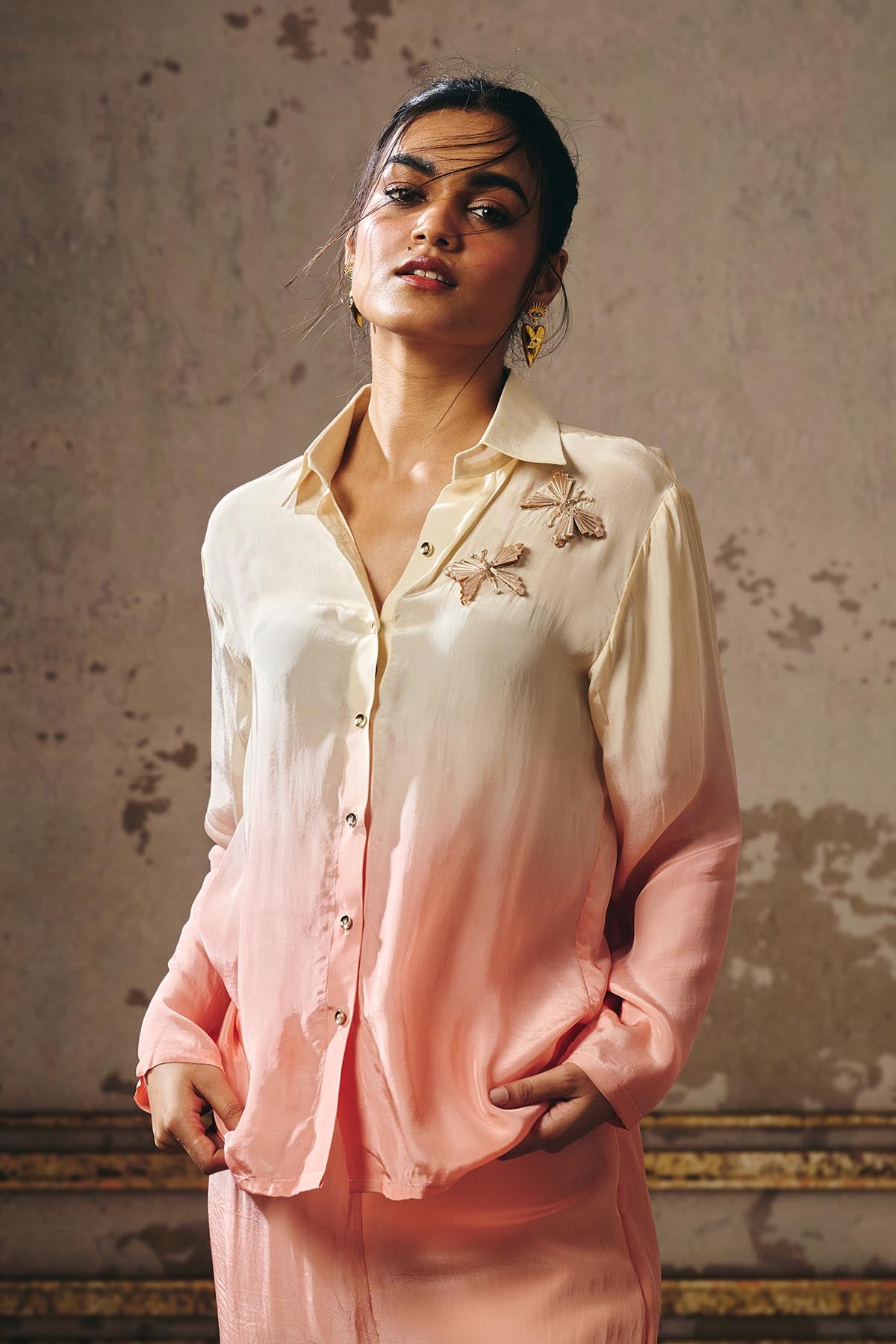 Ombre Shirt & Straight Pants