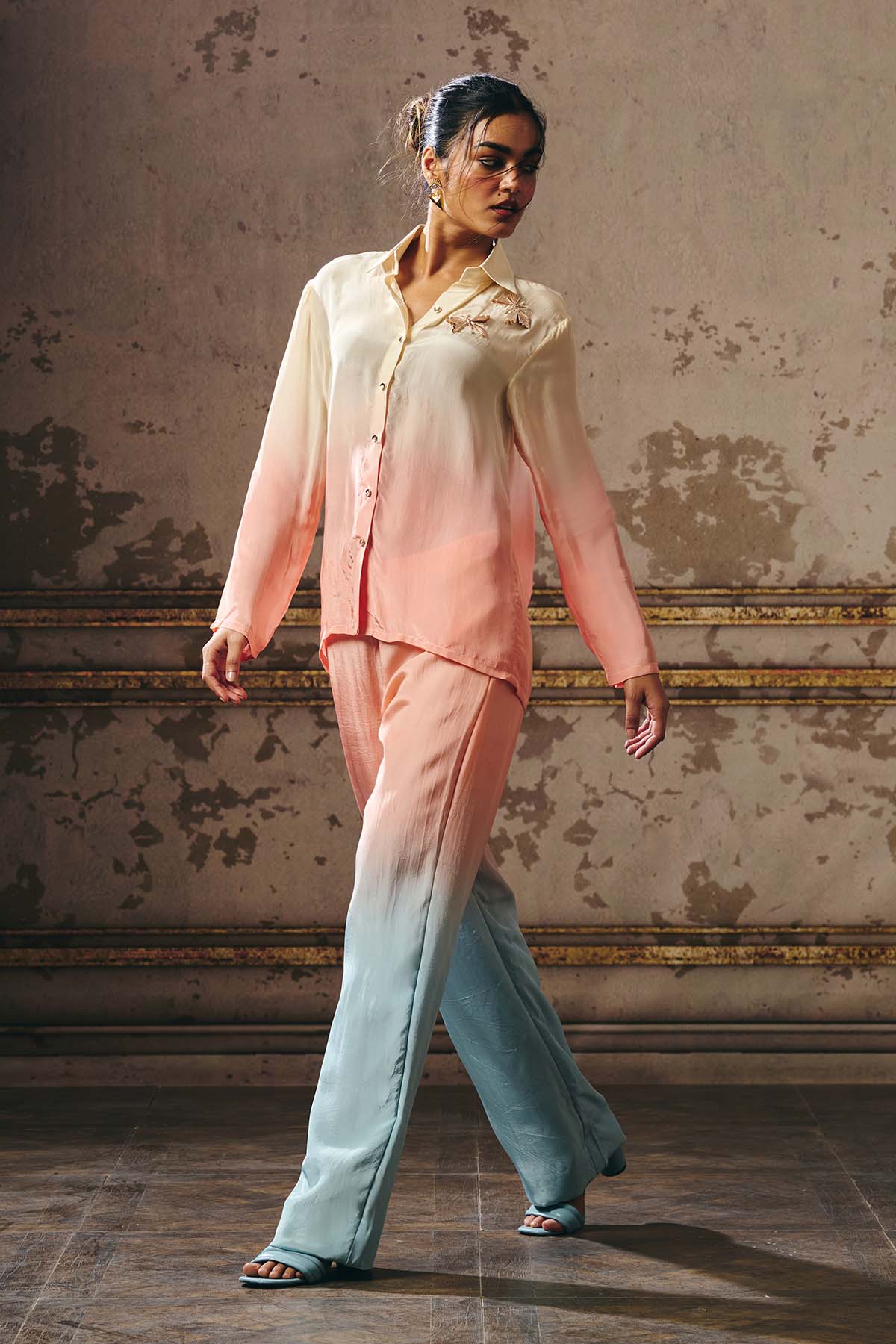 Ombre Shirt & Straight Pants