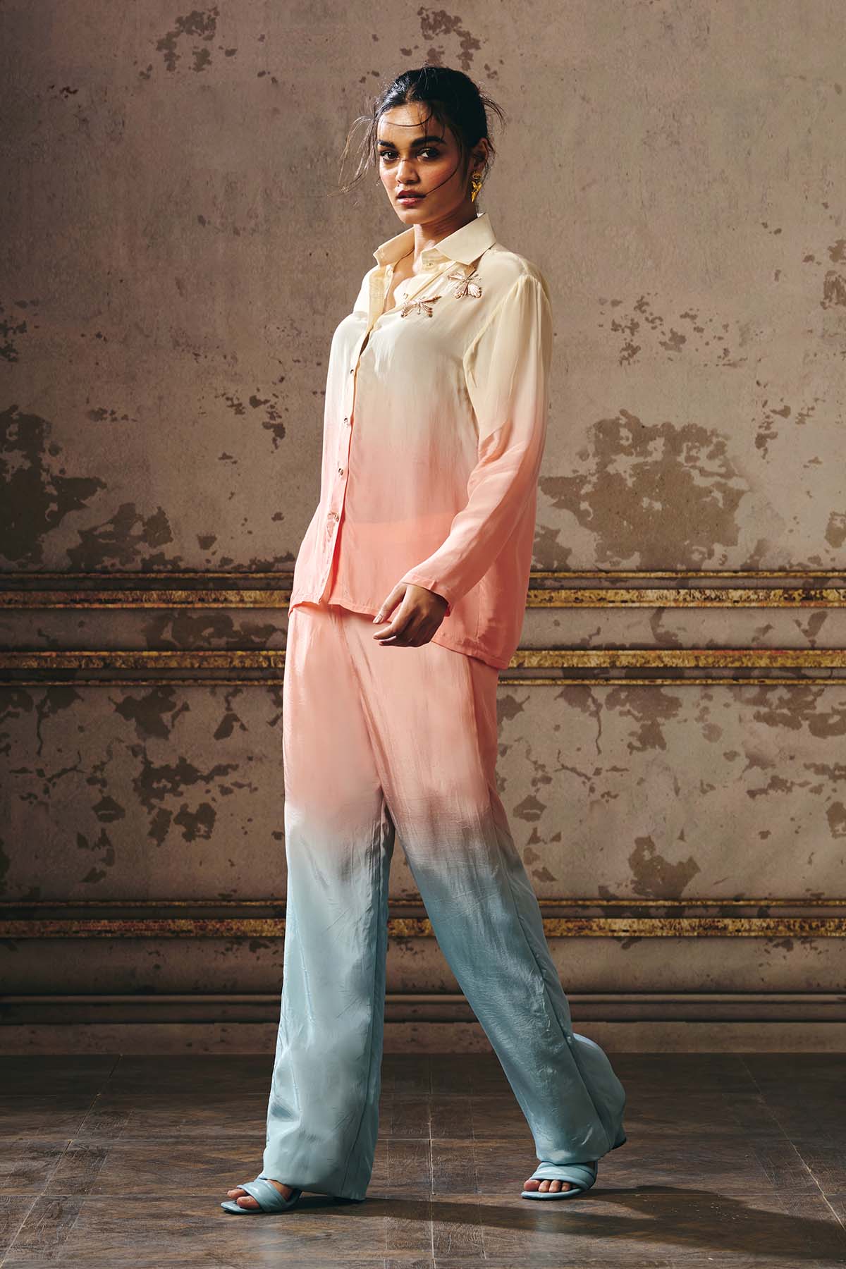 Ombre Shirt & Straight Pants