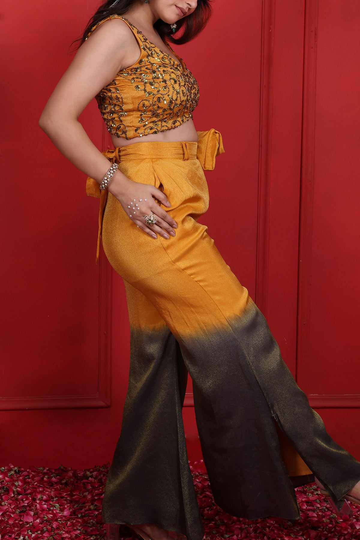 Ombre Thread Indo-Western Set