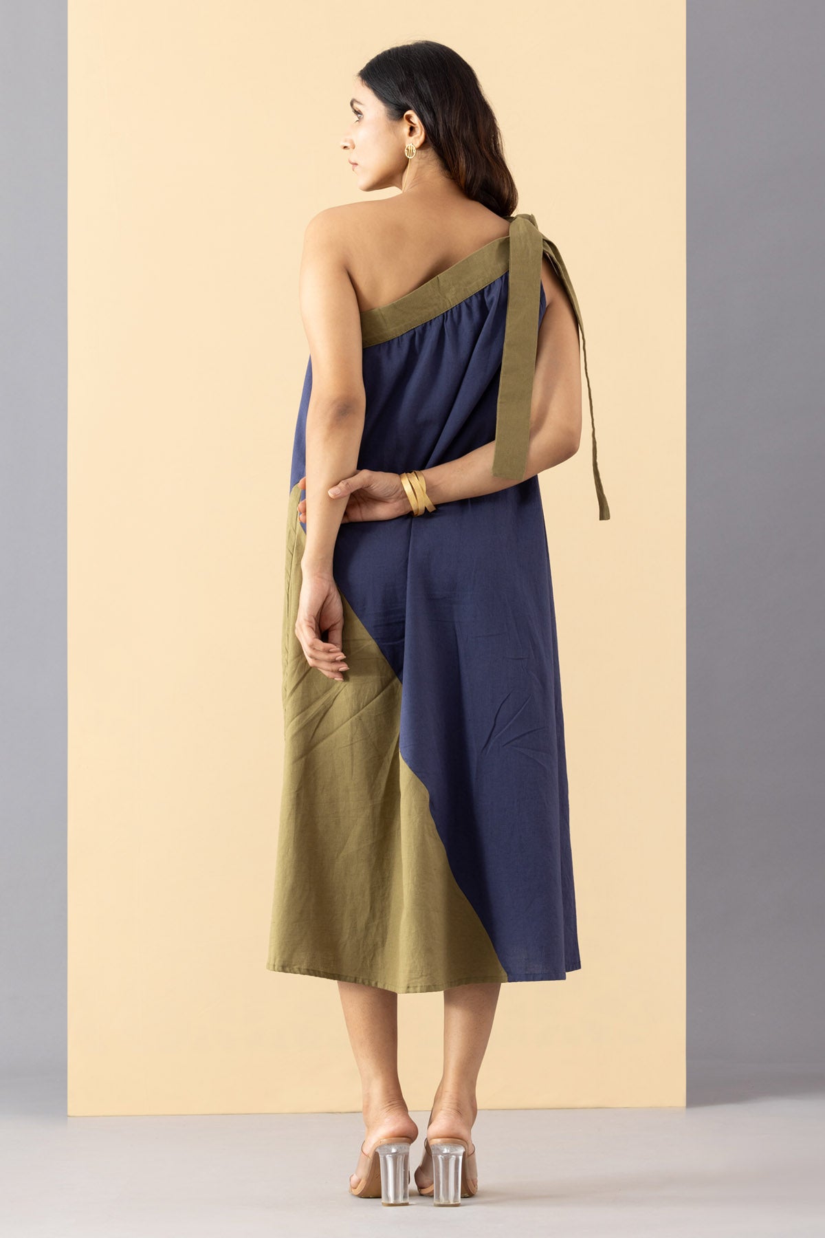 One Shoulder Tie Dress