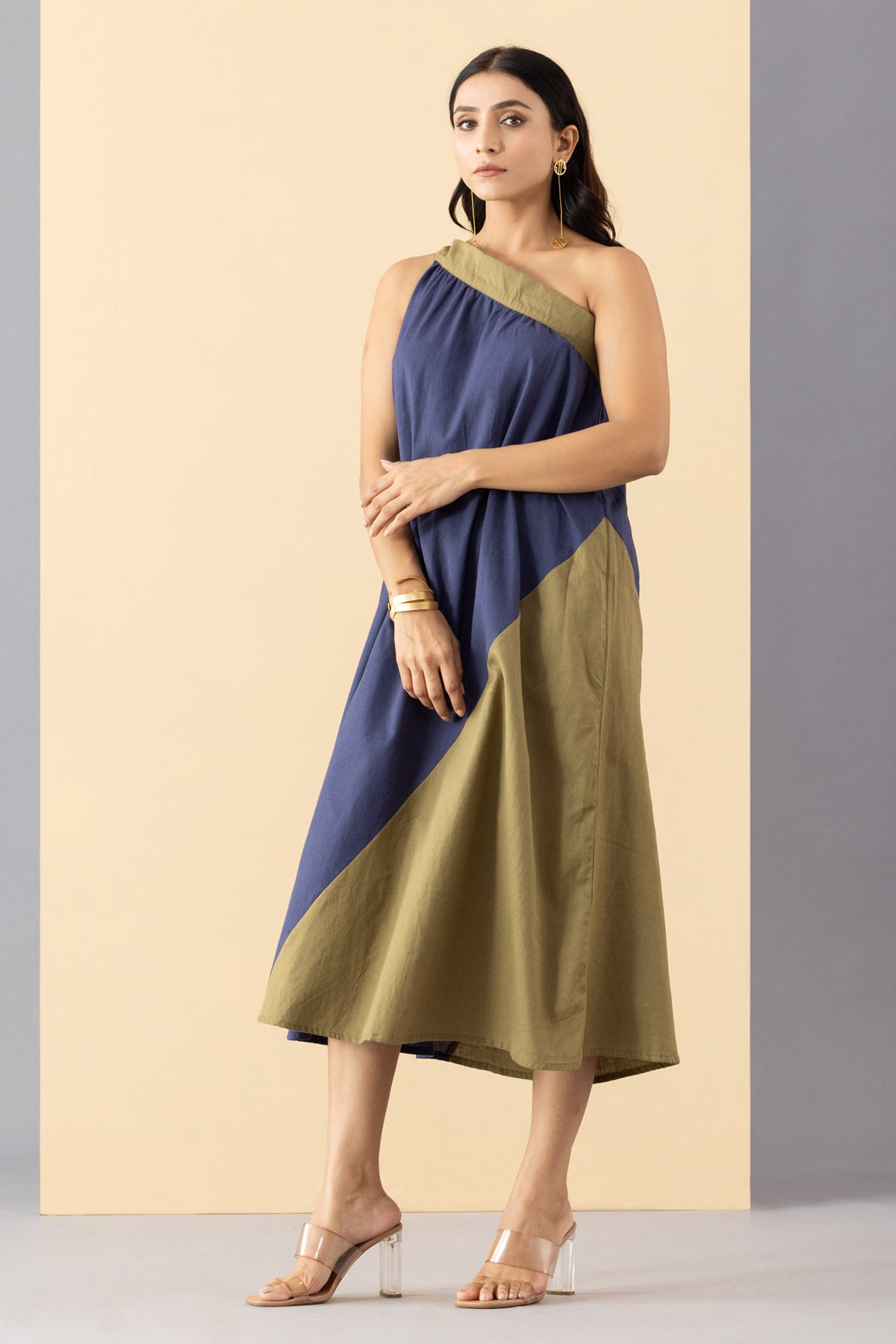 One Shoulder Tie Dress