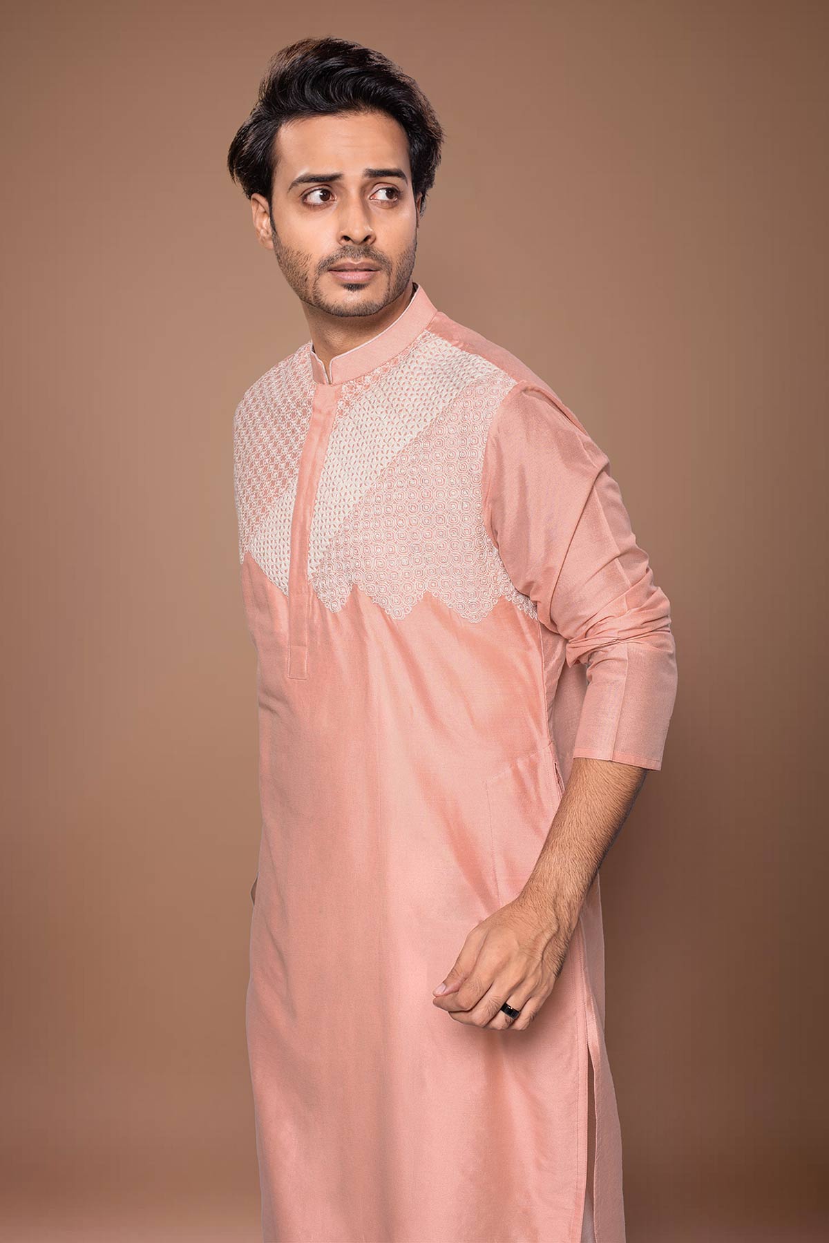 Onion Pink Cord Kurta & Pants