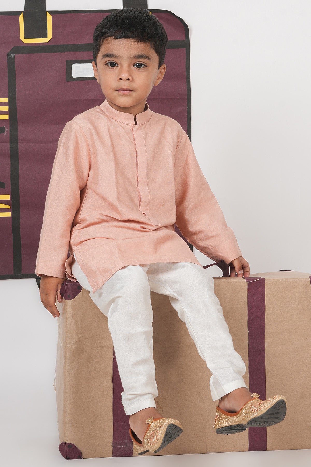 Onion Pink Embroidery Bundi Set