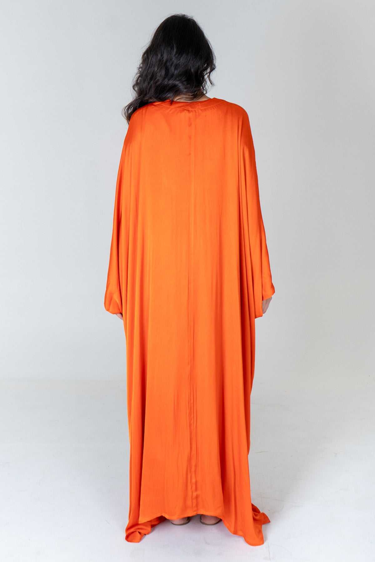 Orange & Pink Braided Kaftan