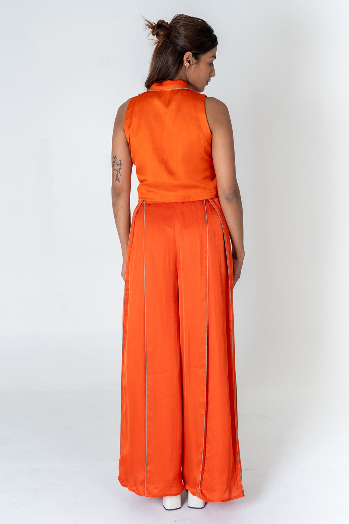 Orange Waistcoat Co-ord Set