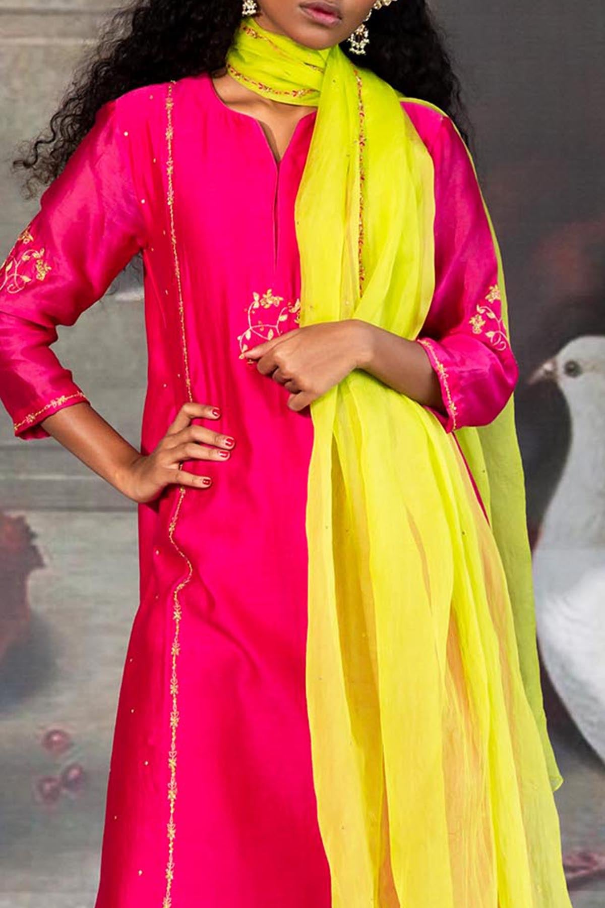 Organza Embroidered Dupatta