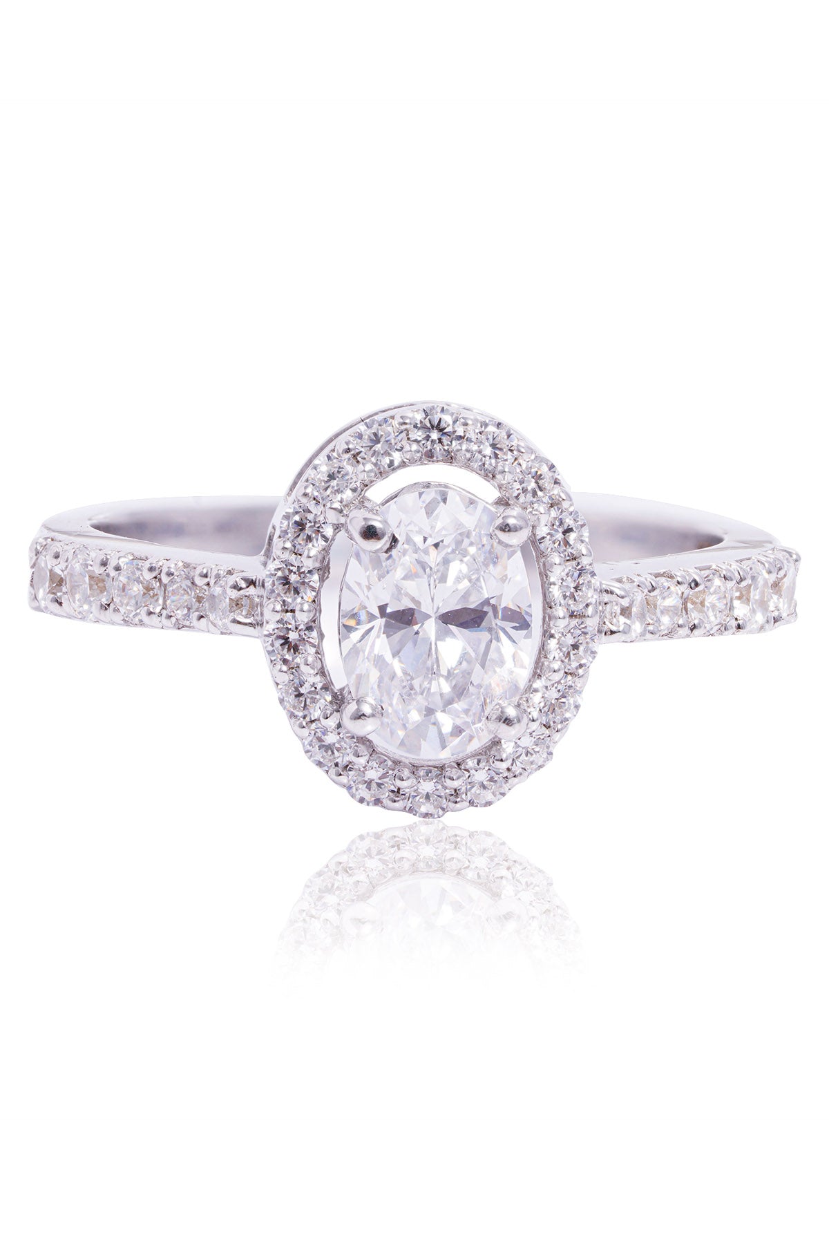 Oval Zirconia Stone Ring