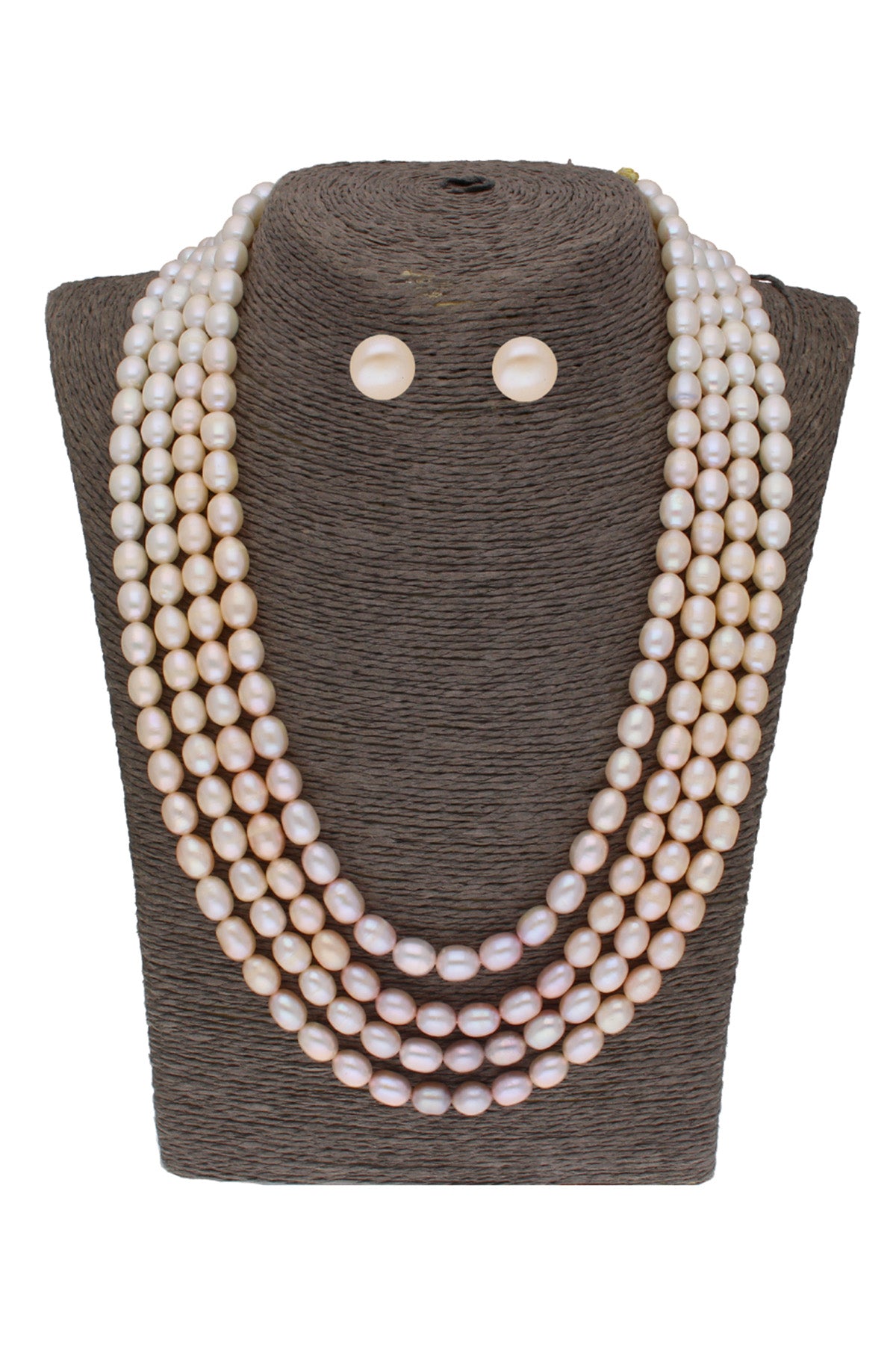 Oval Multi Pearl Jewellery Set
