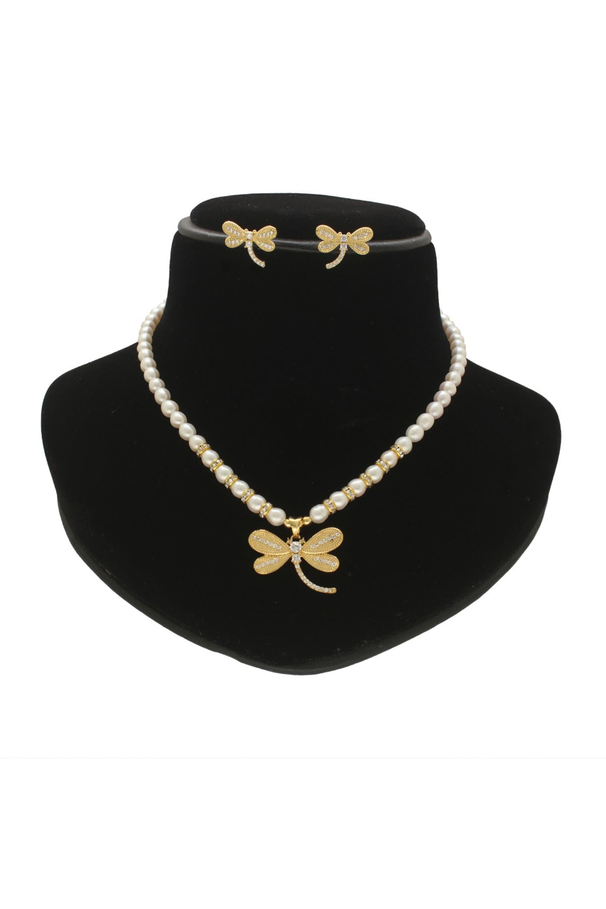 Oval Pearl White Jewellery Set
