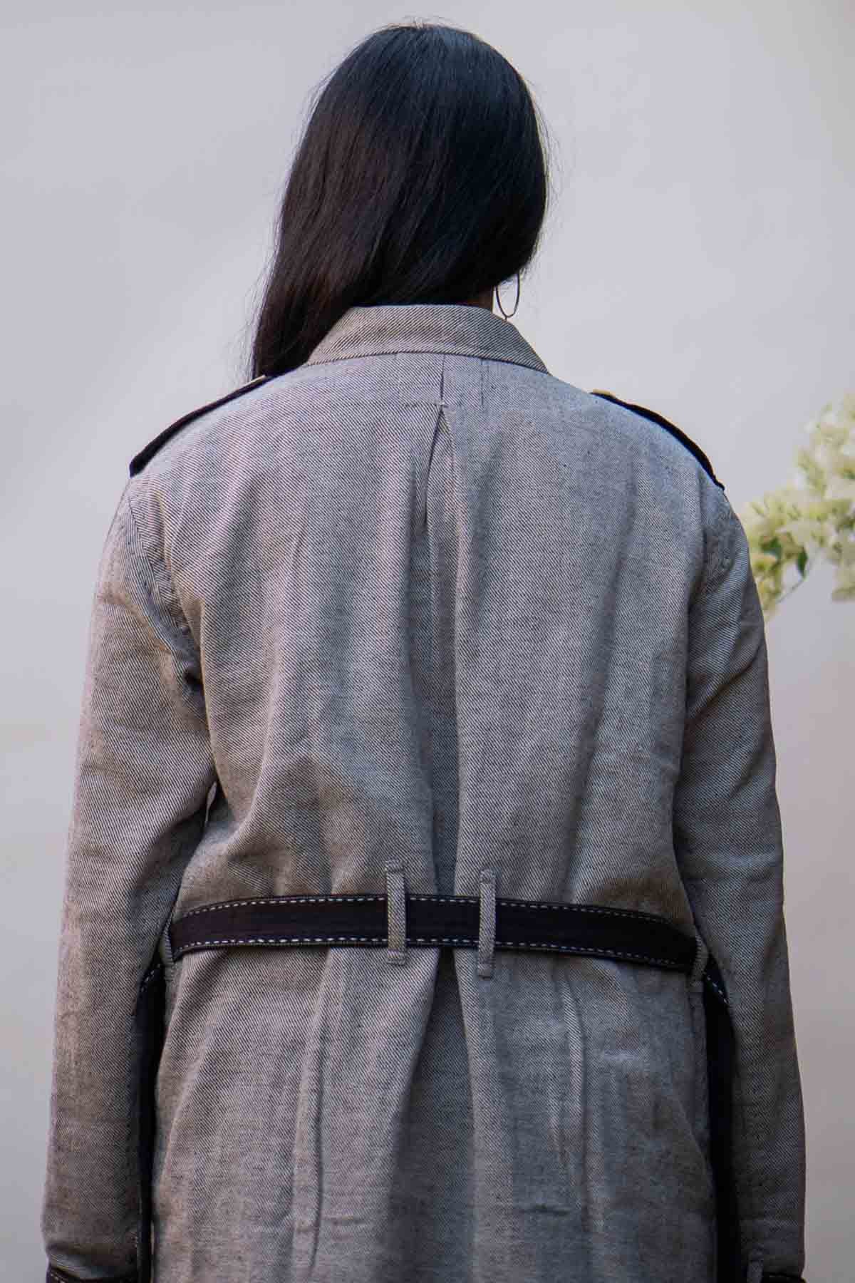 Overlay Jacket With Scarf