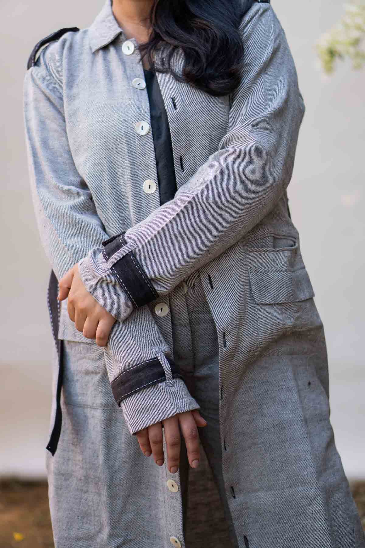 Overlay Jacket With Scarf