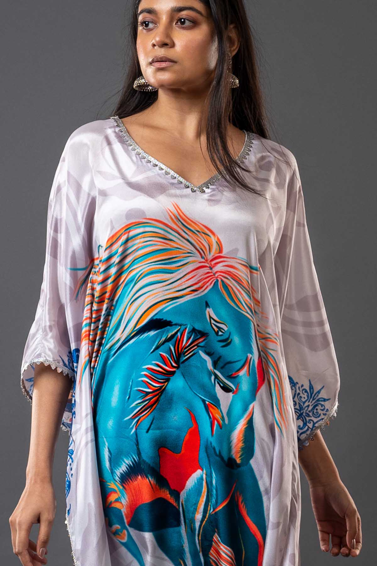 Oversized Grey Kaftan & Pants