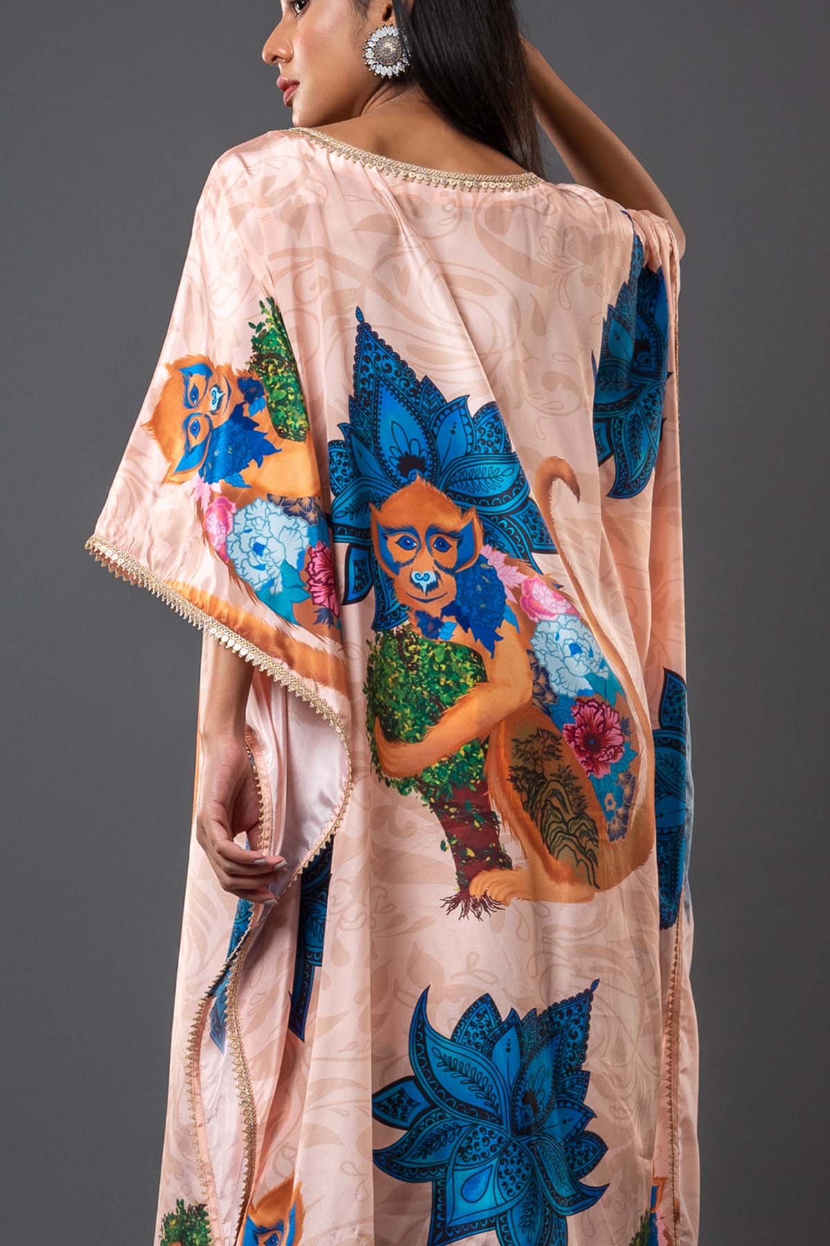 Oversized Peach Kaftan & Pants