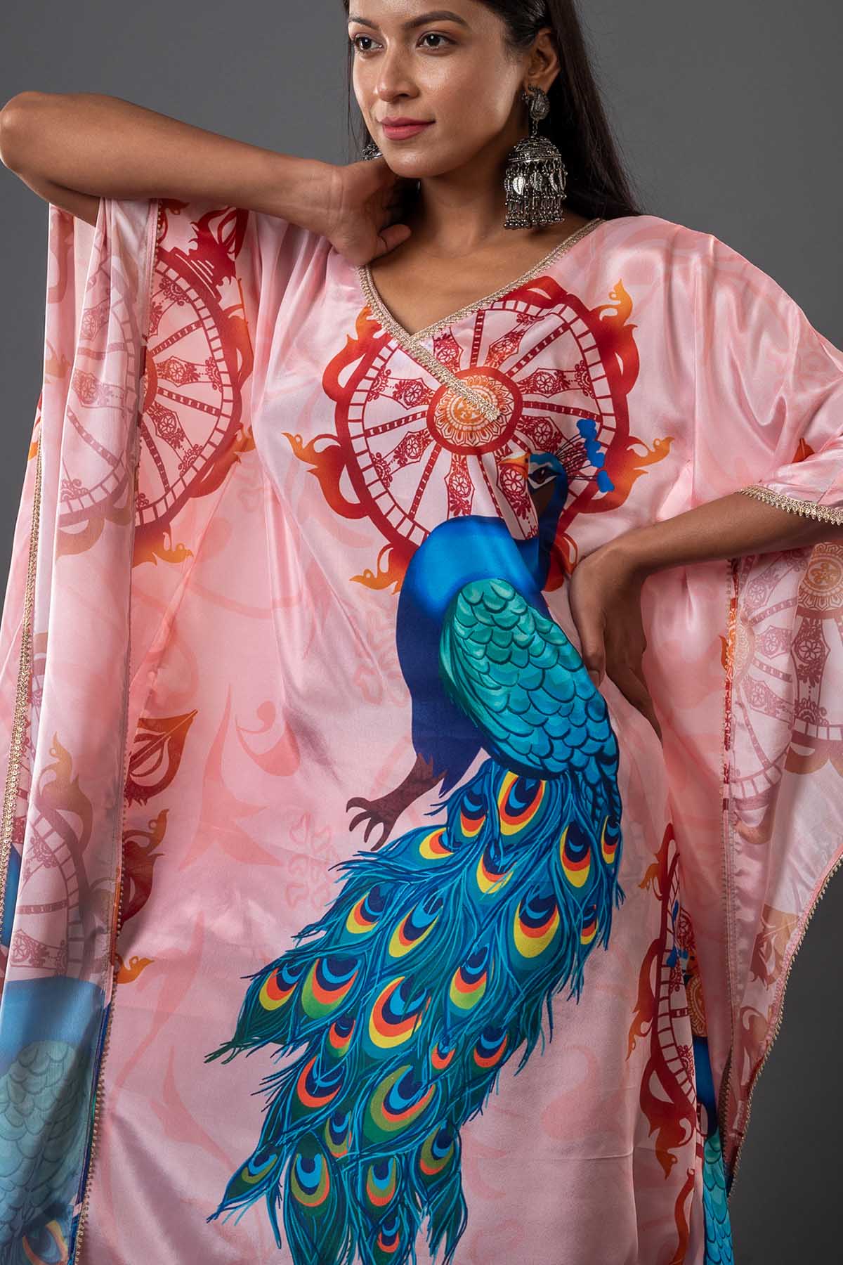 Oversized Pink Kaftan & Pants