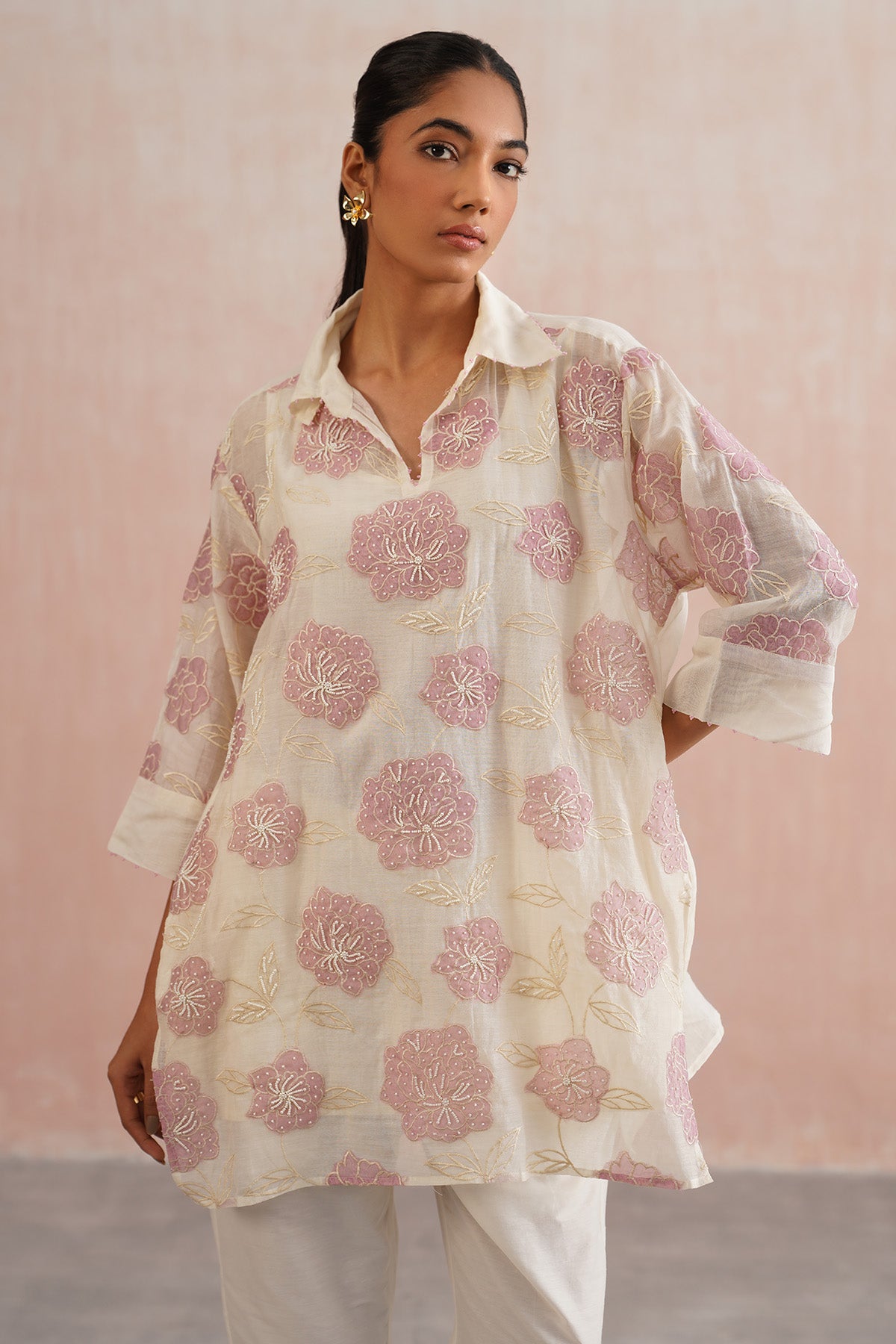 Oversized Ivory Shirt & Pants