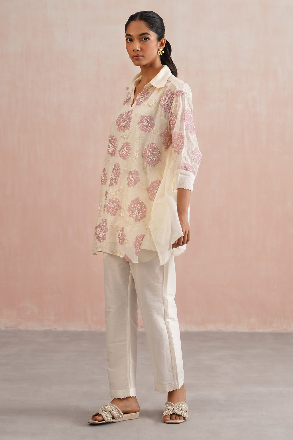 Oversized Ivory Shirt & Pants