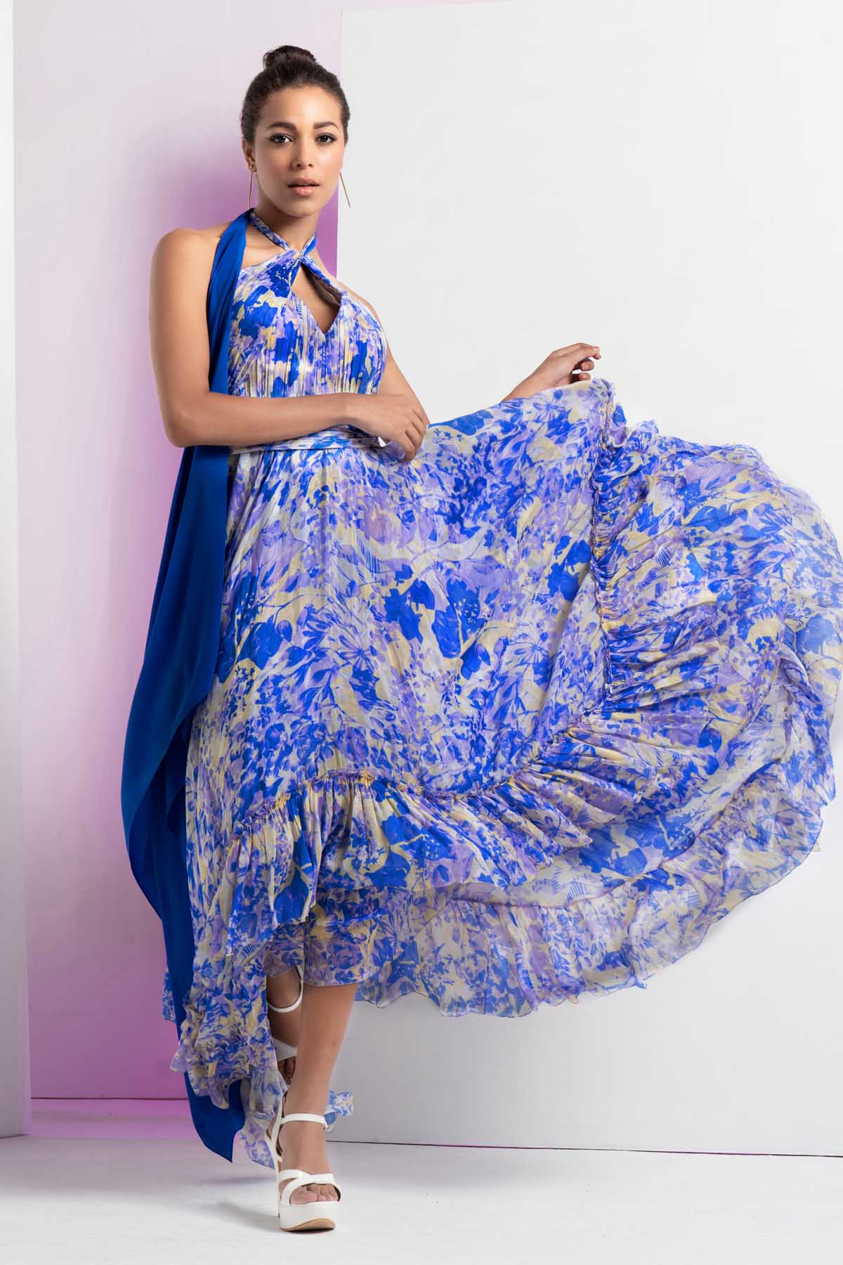 Pancy Daisy Print Dress